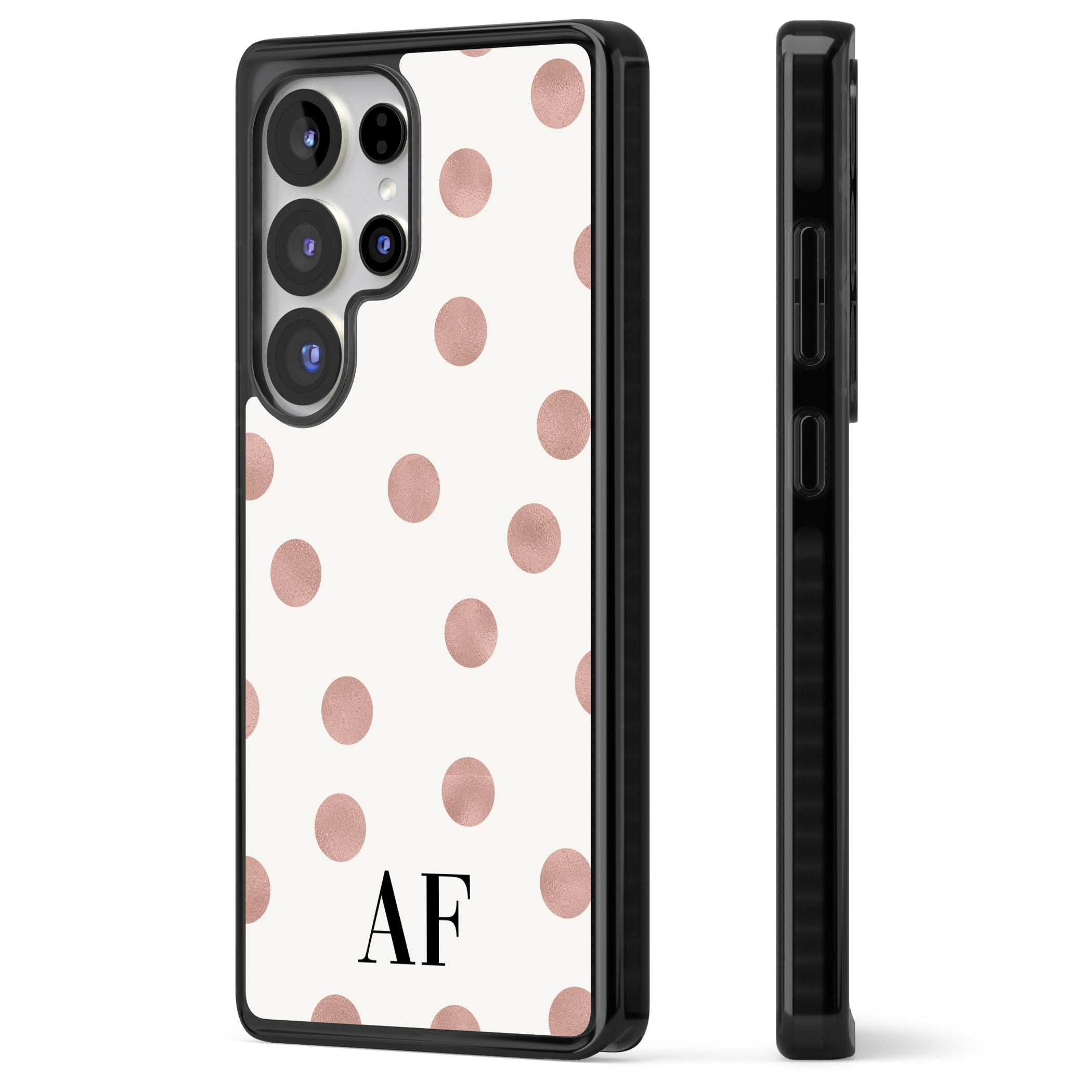 Personalised Rose Gold Dots & Initials