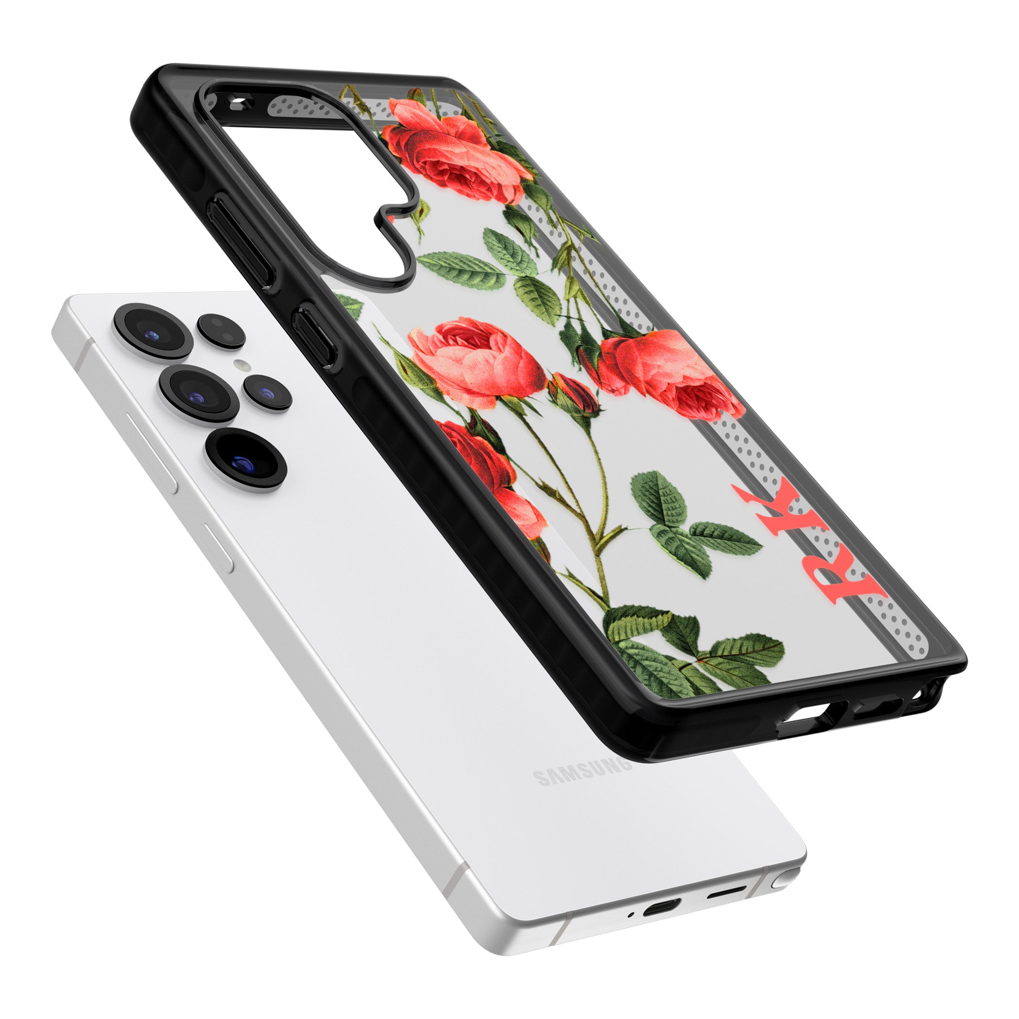 Personalised Vintage Floral Rose