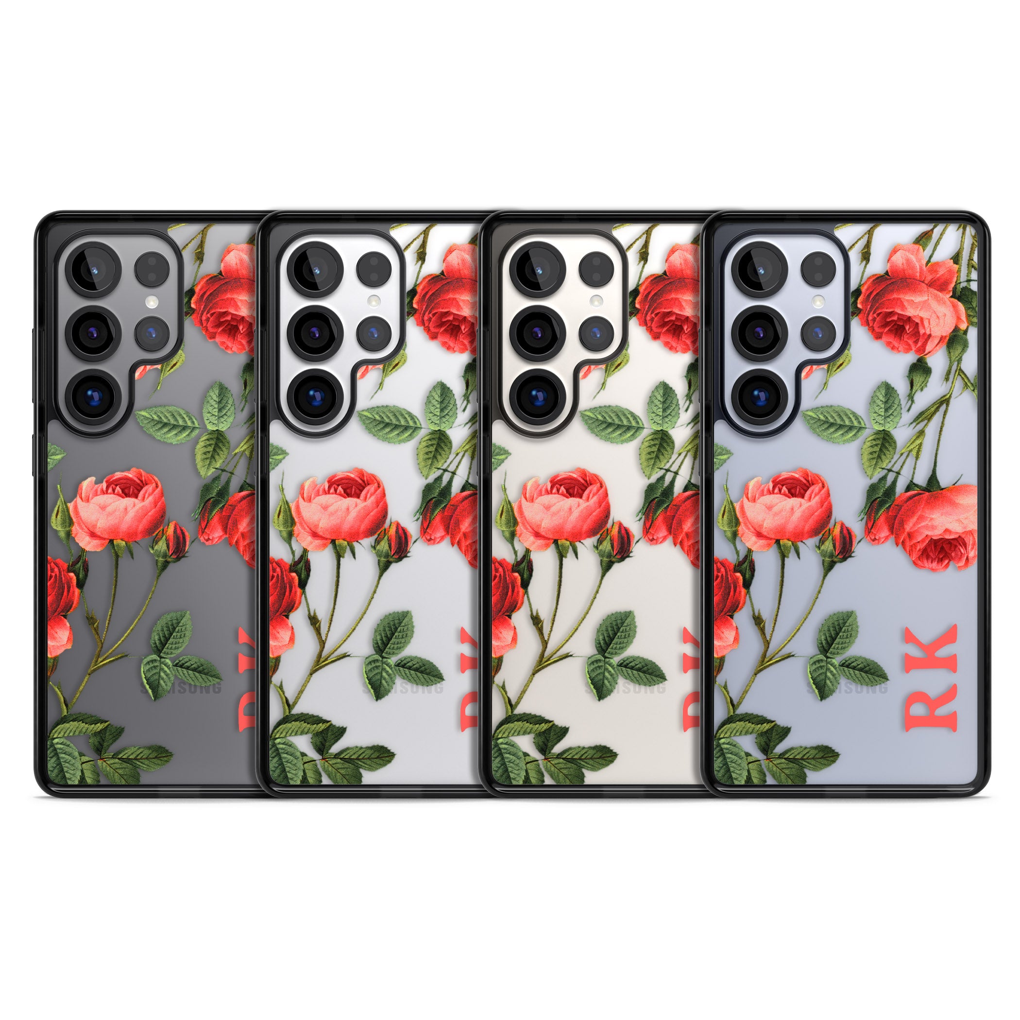 Personalised Vintage Floral Rose