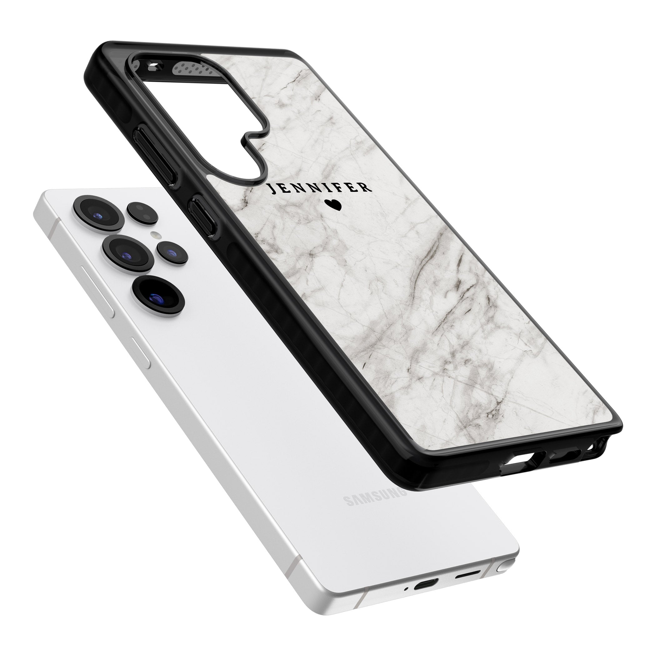 Personalised Light Grey Marble