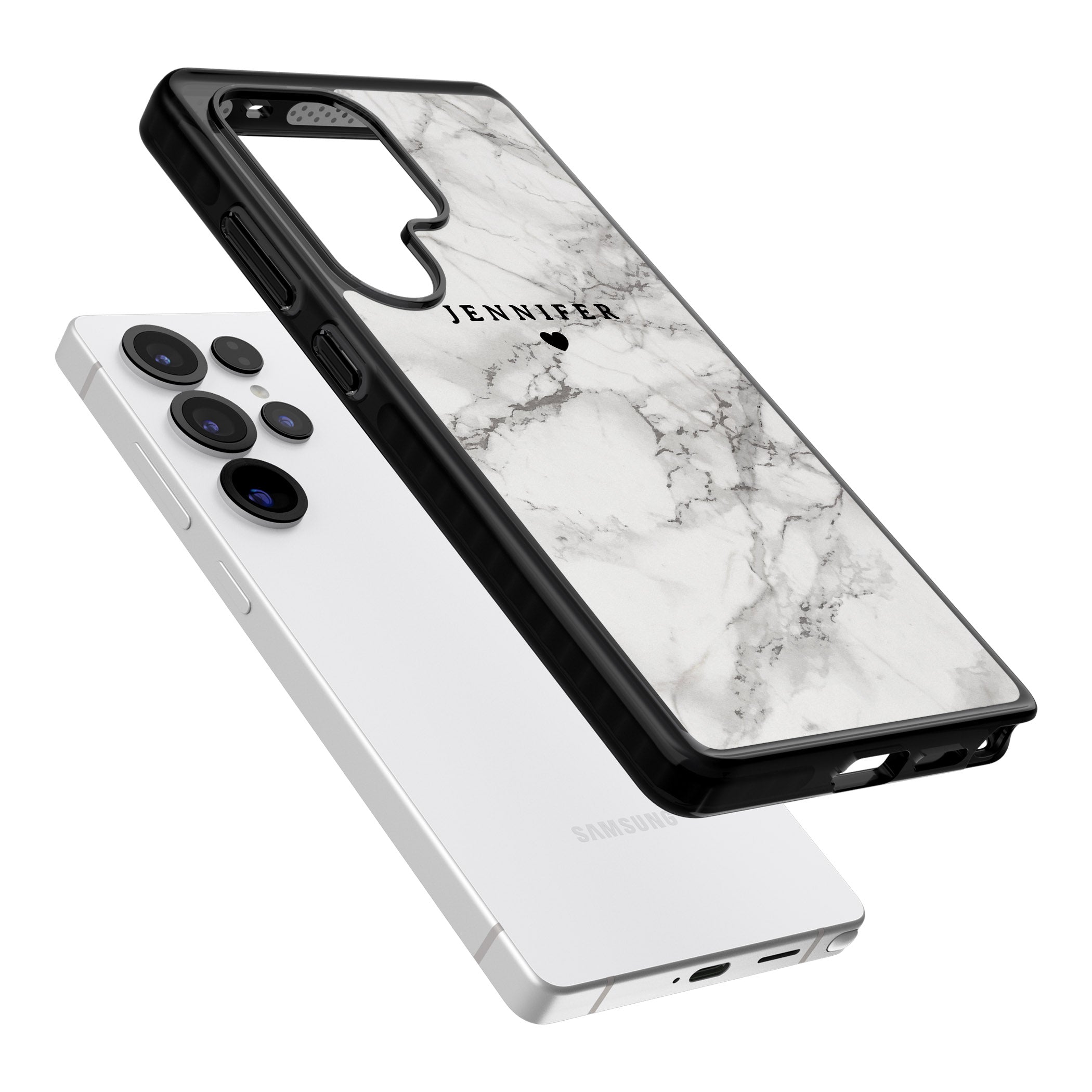 Personalised Classic Grey Marble