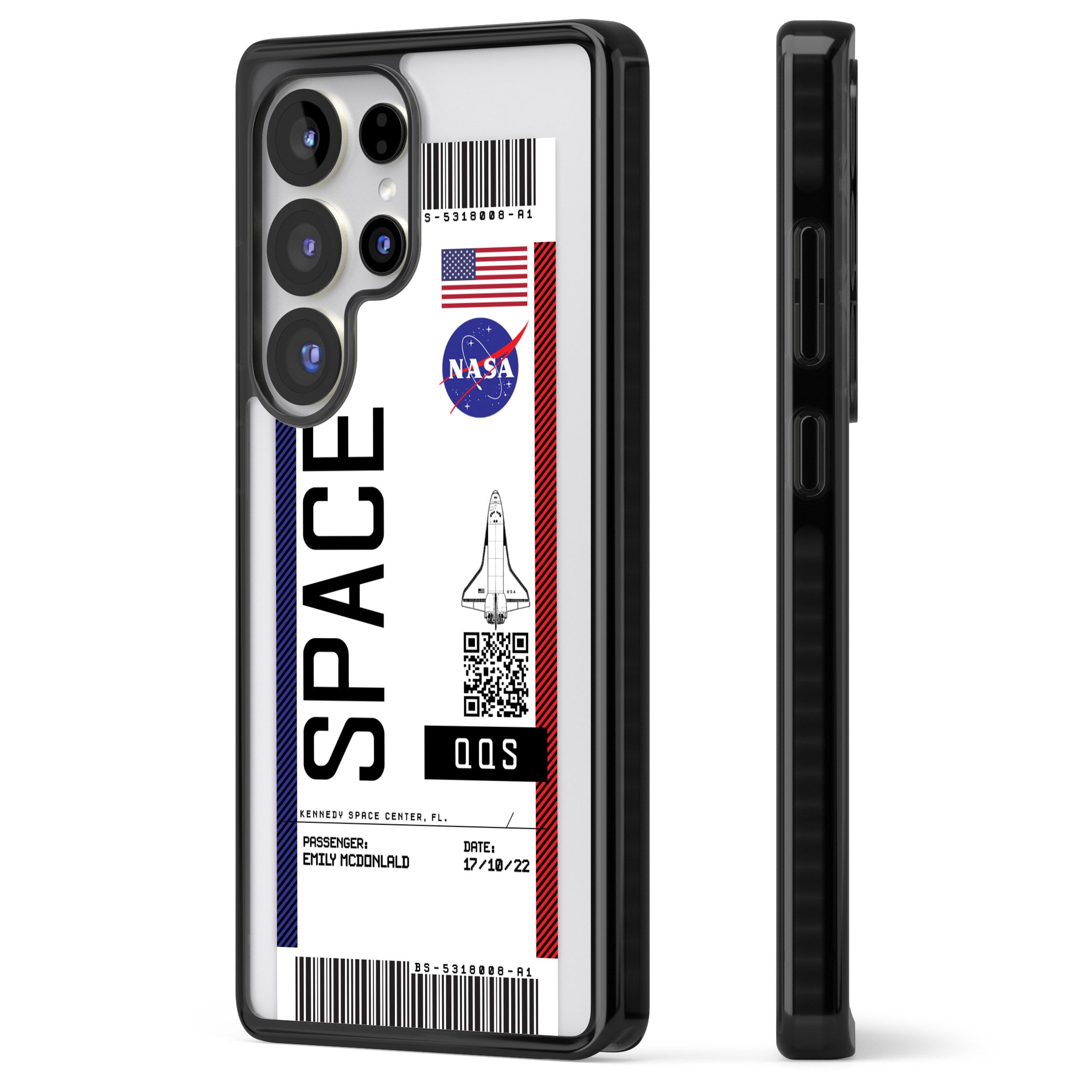 Personalised Nasa Boarding Pass (Light)