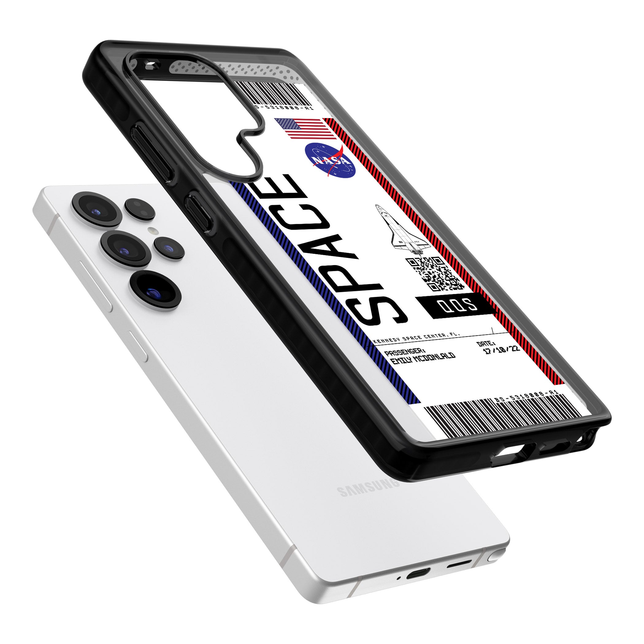 Personalised Nasa Boarding Pass (Light)