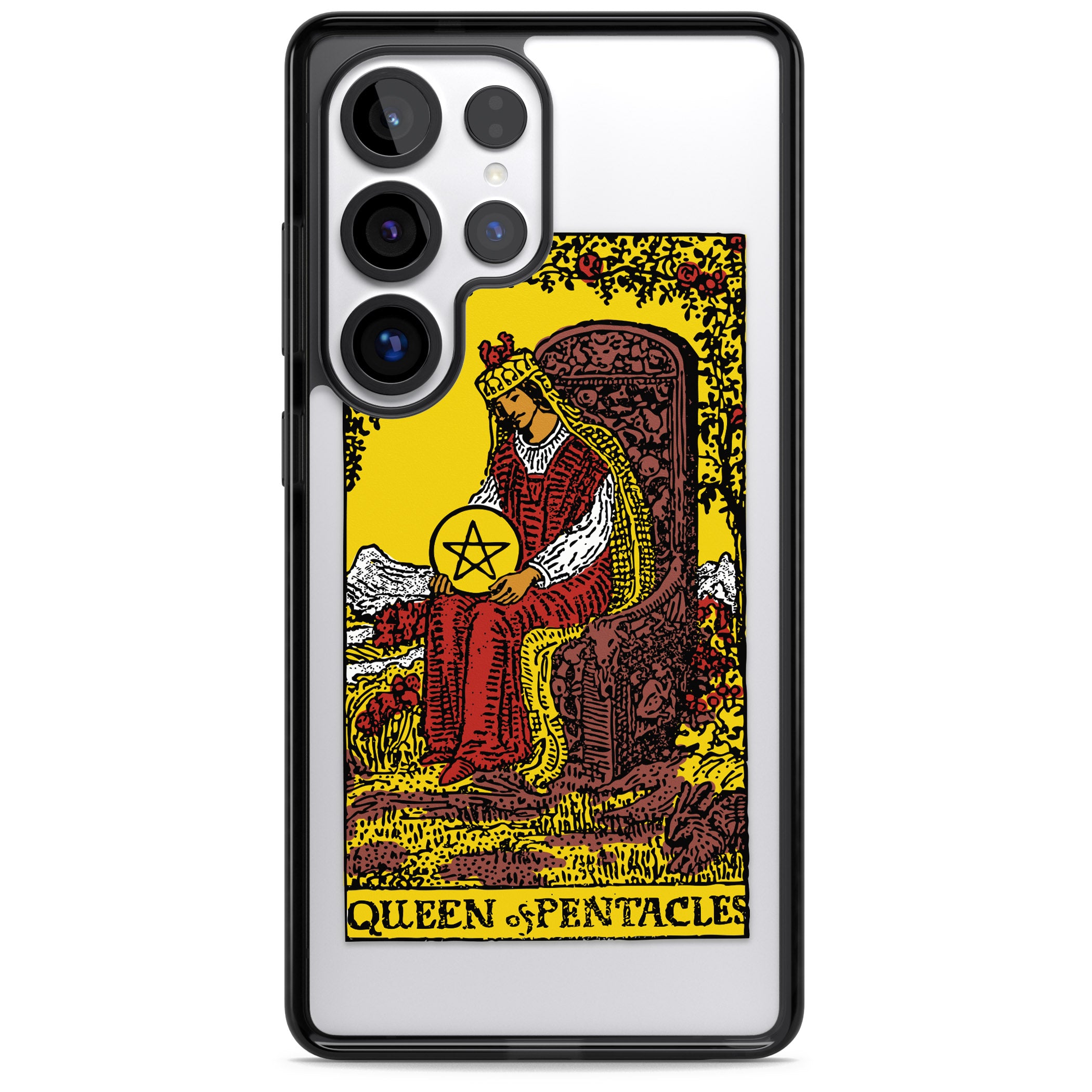 Personalised Queen Of Pentacles Tarot Card (Color)