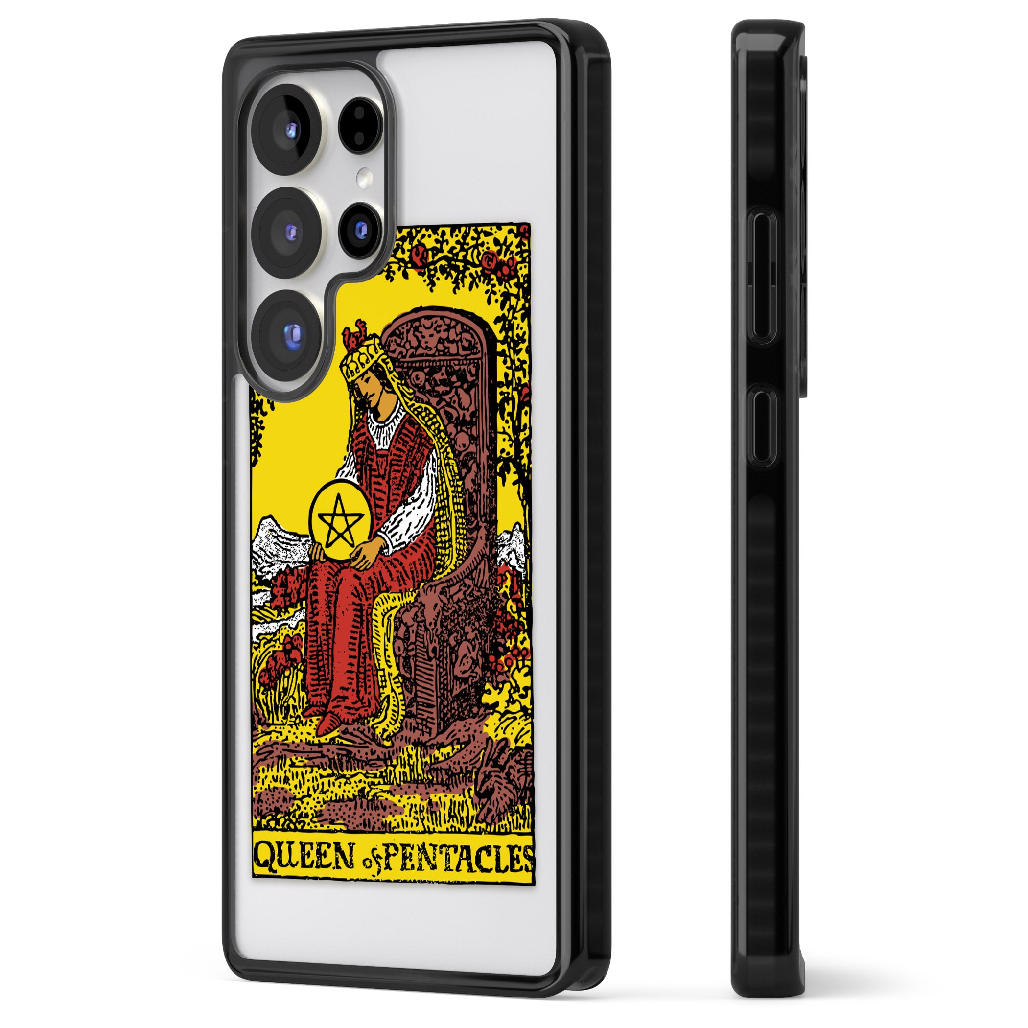 Personalised Queen Of Pentacles Tarot Card (Color)