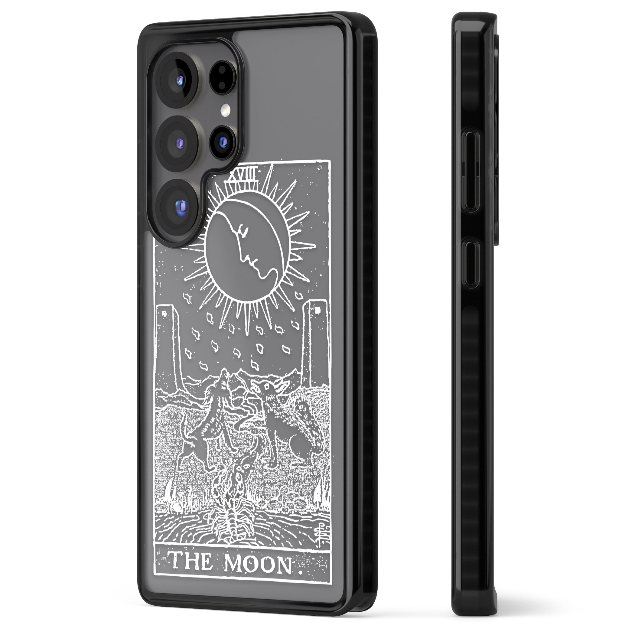 Personalised The Moon Tarot Card (White)