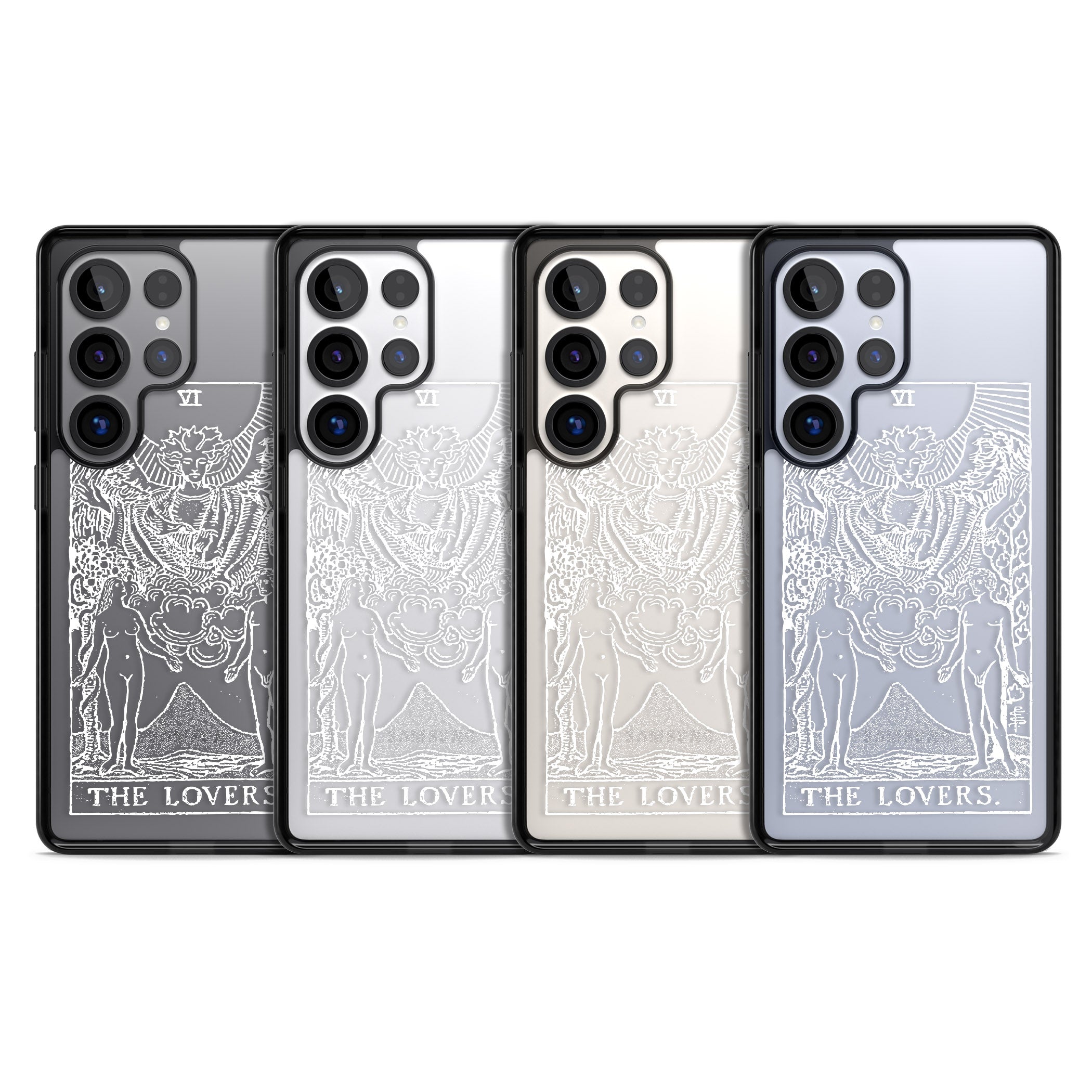 Personalised The Lovers Tarot Card (White)