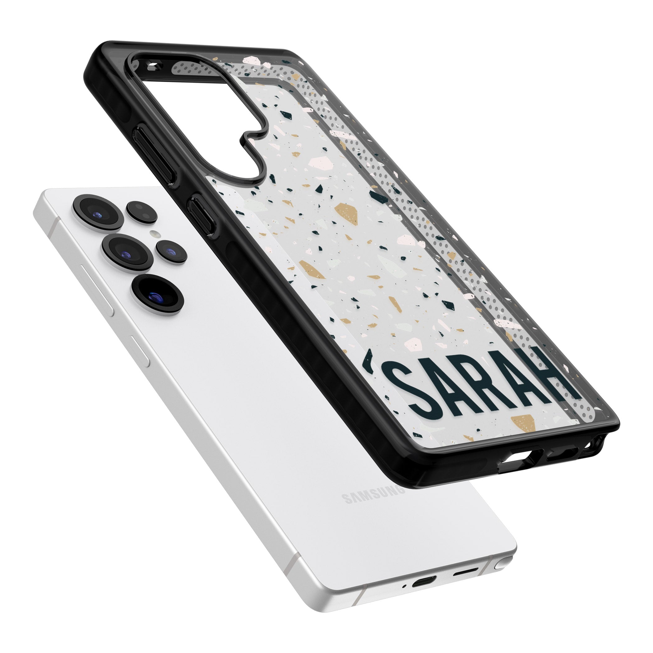 Personalised Terrazzo Blue, Pink, Brown