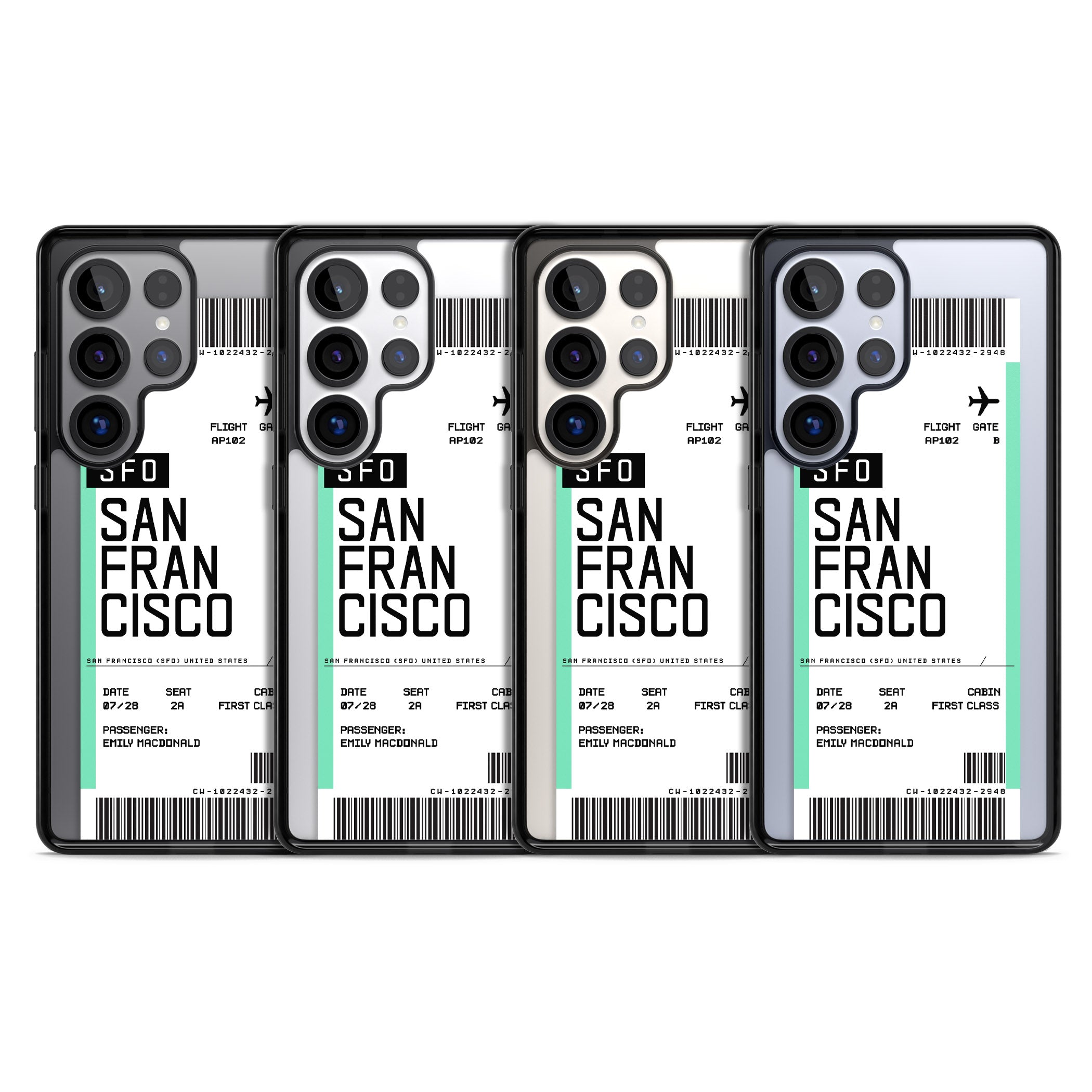 Personalised San Francisco Boarding Pass