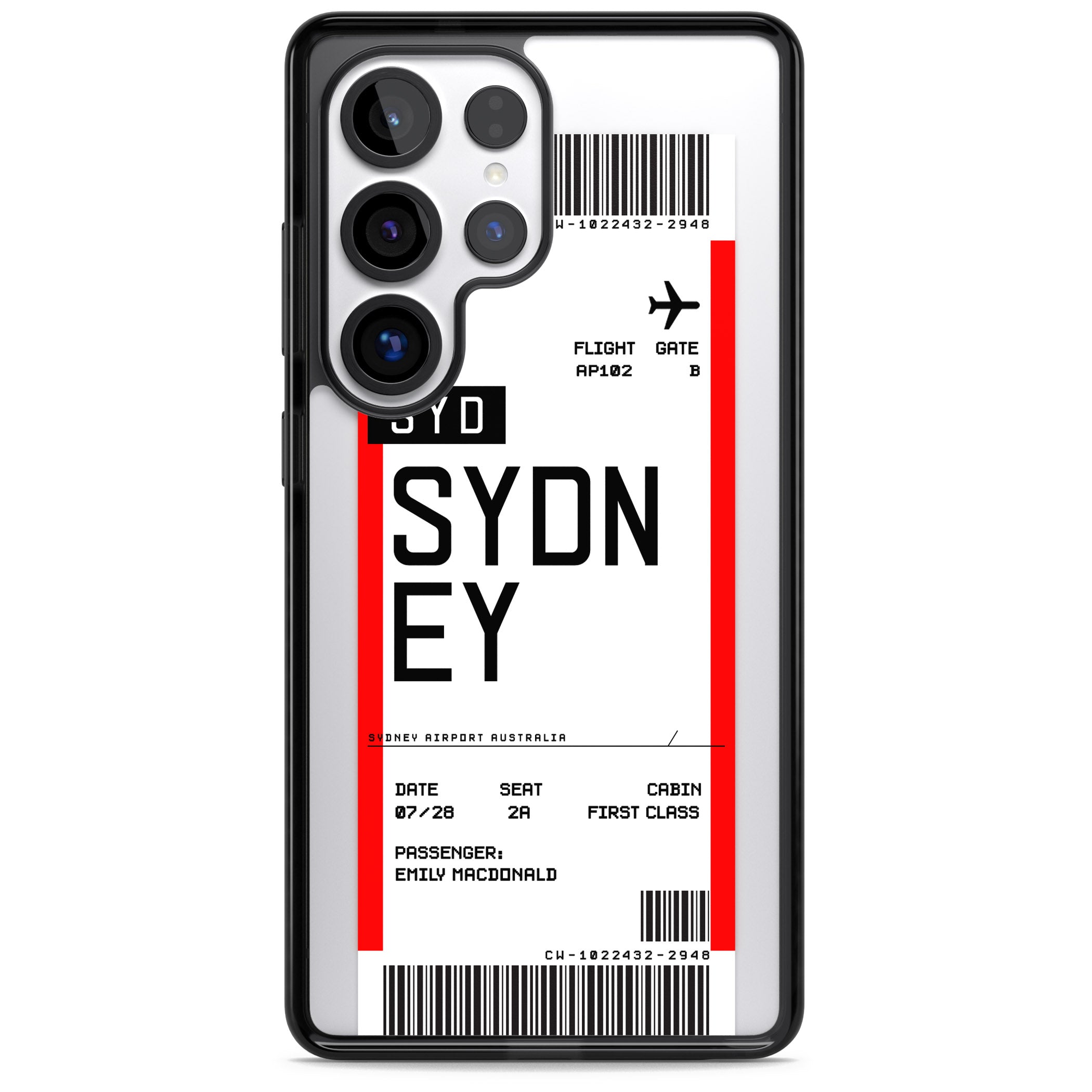 Personalised Sydney Boarding Pass