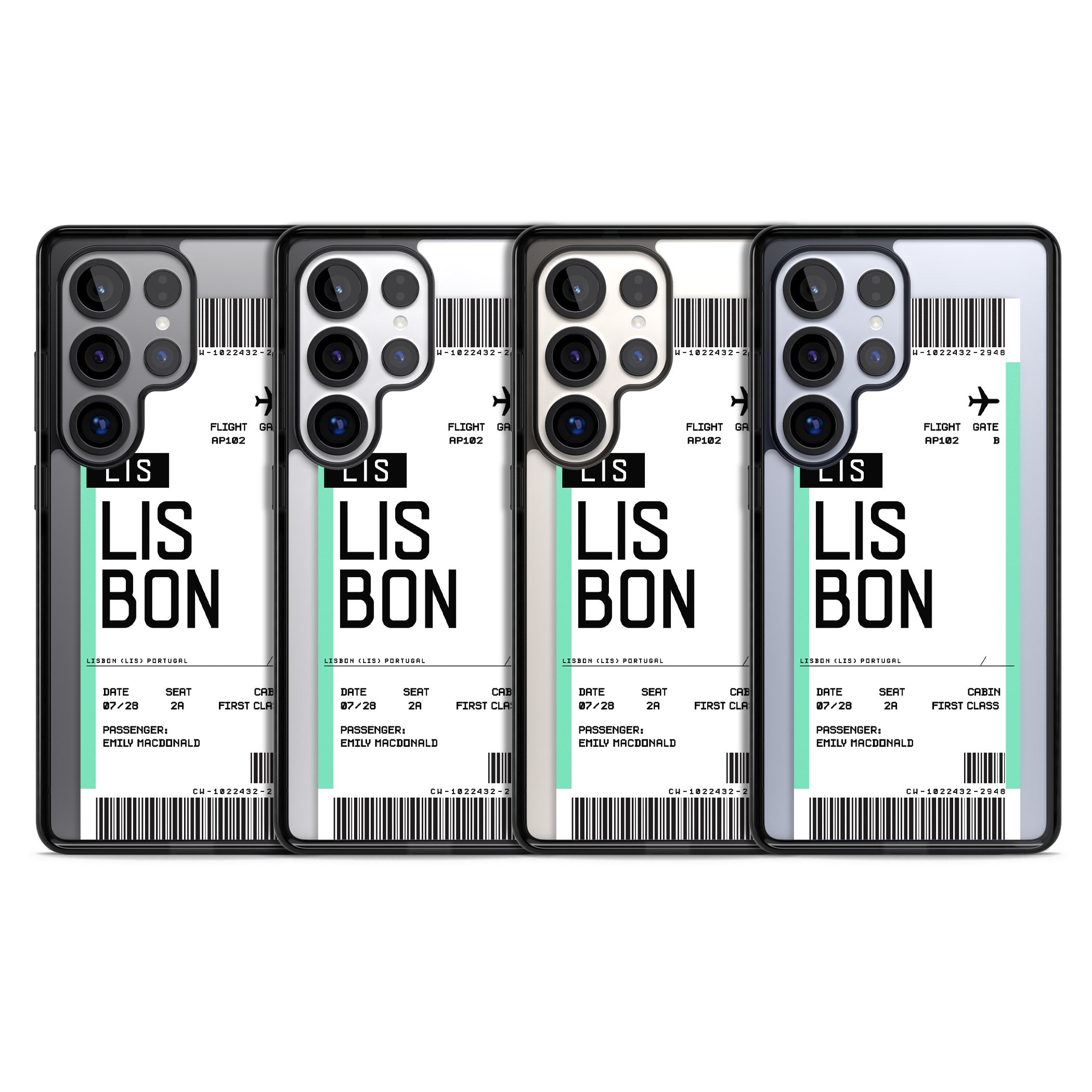 Personalised Lisbon Boarding Pass