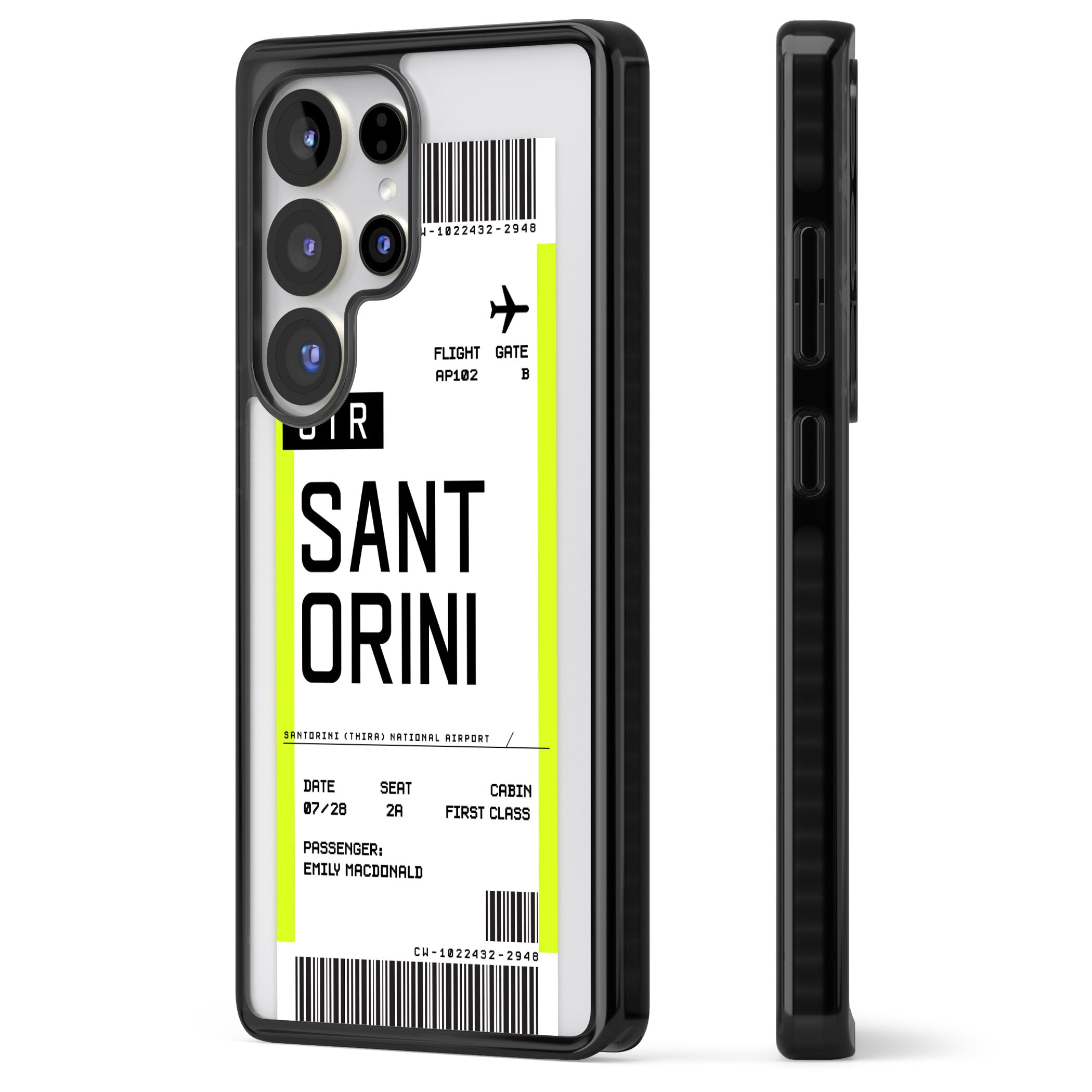 Personalised Santorini Boarding Pass