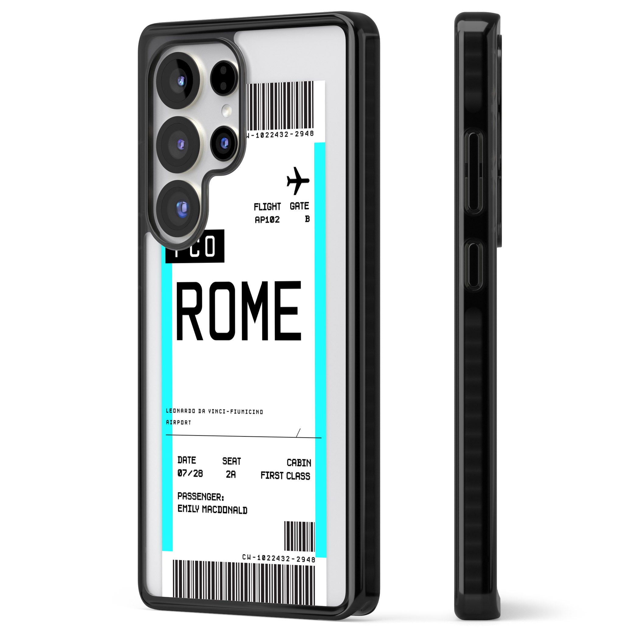 Personalised Rome Boarding Pass