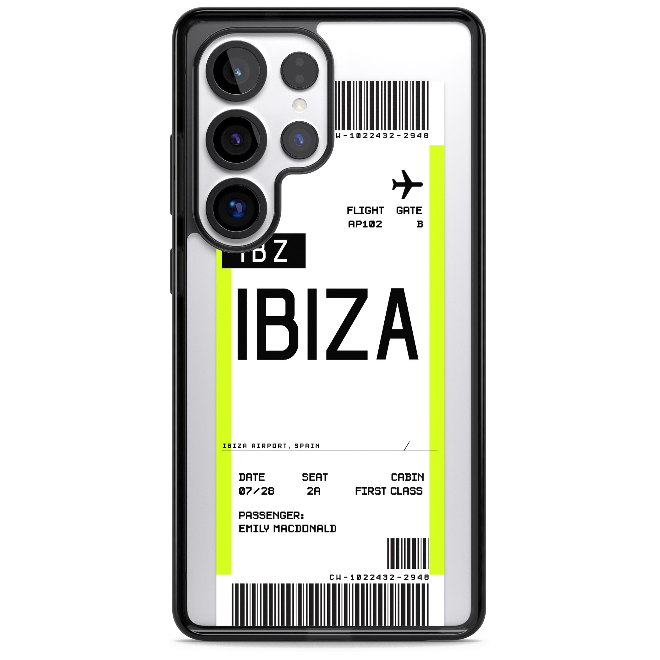 Personalised Ibiza Boarding Pass