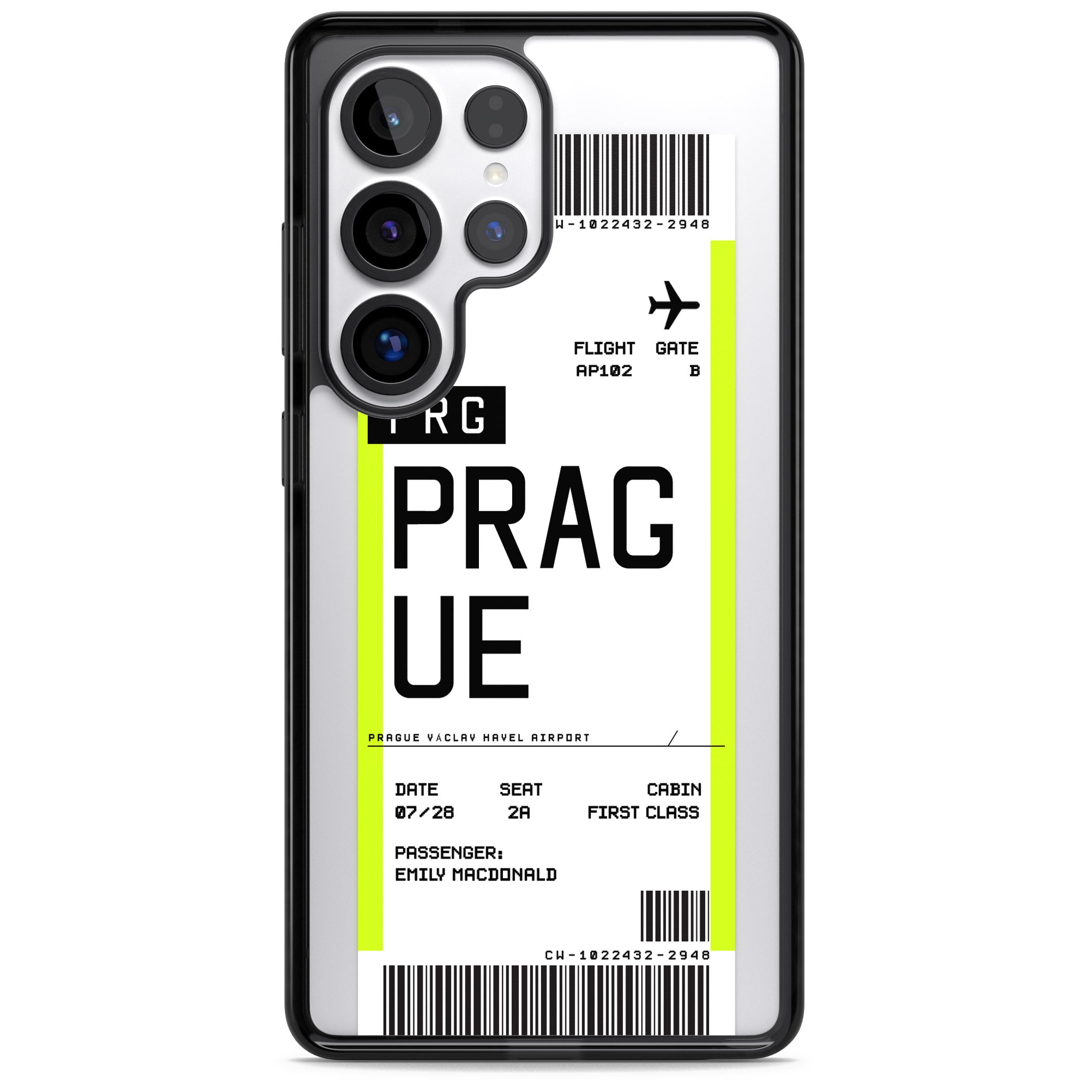 Personalised Prague Boarding Pass