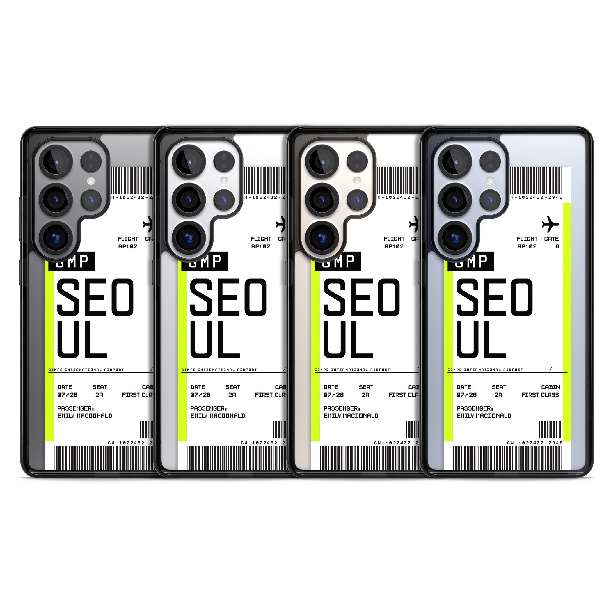 Personalised Seoul Boarding Pass