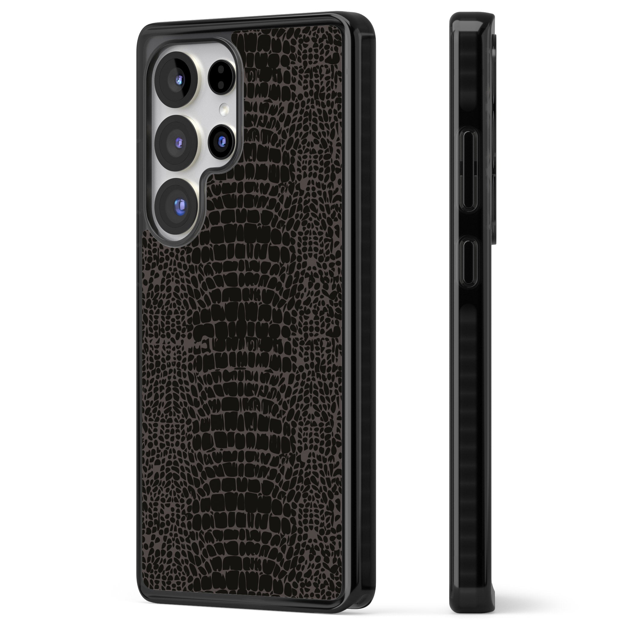 Dark Animal Print Snake Skin