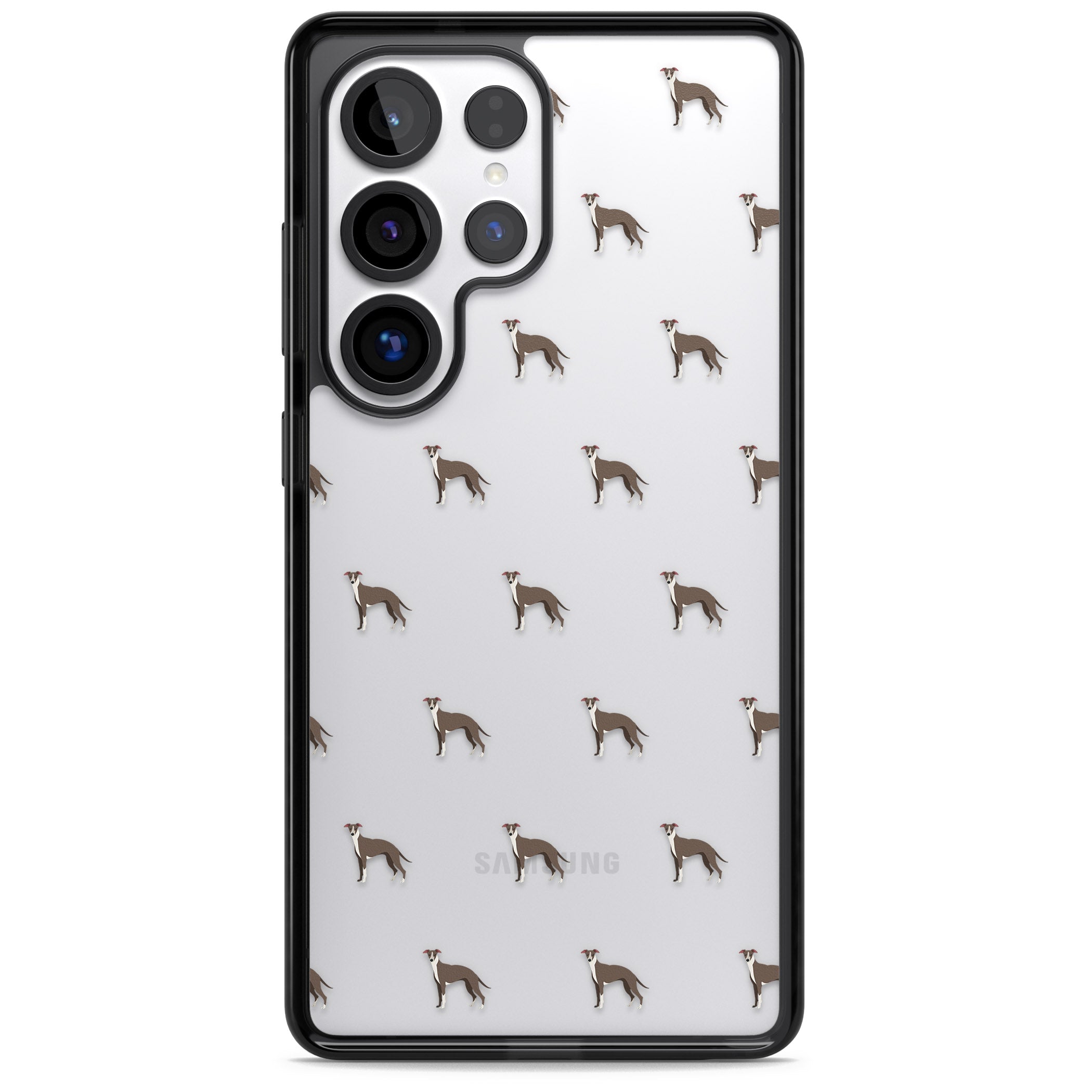 Whippet Dog Pattern Clear