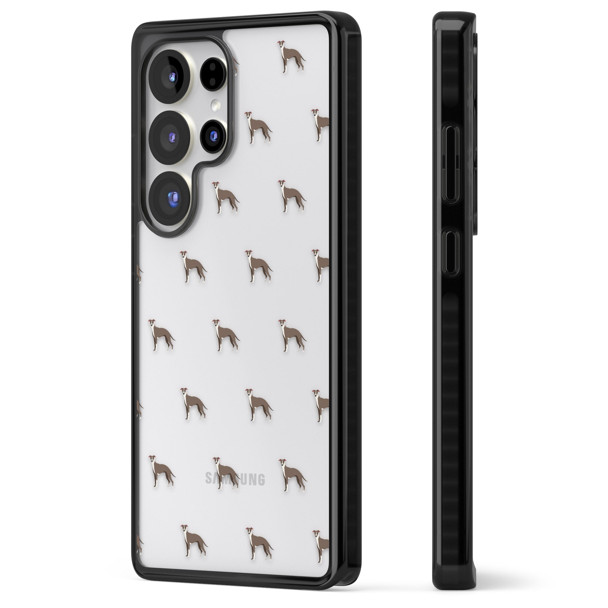 Whippet Dog Pattern Clear
