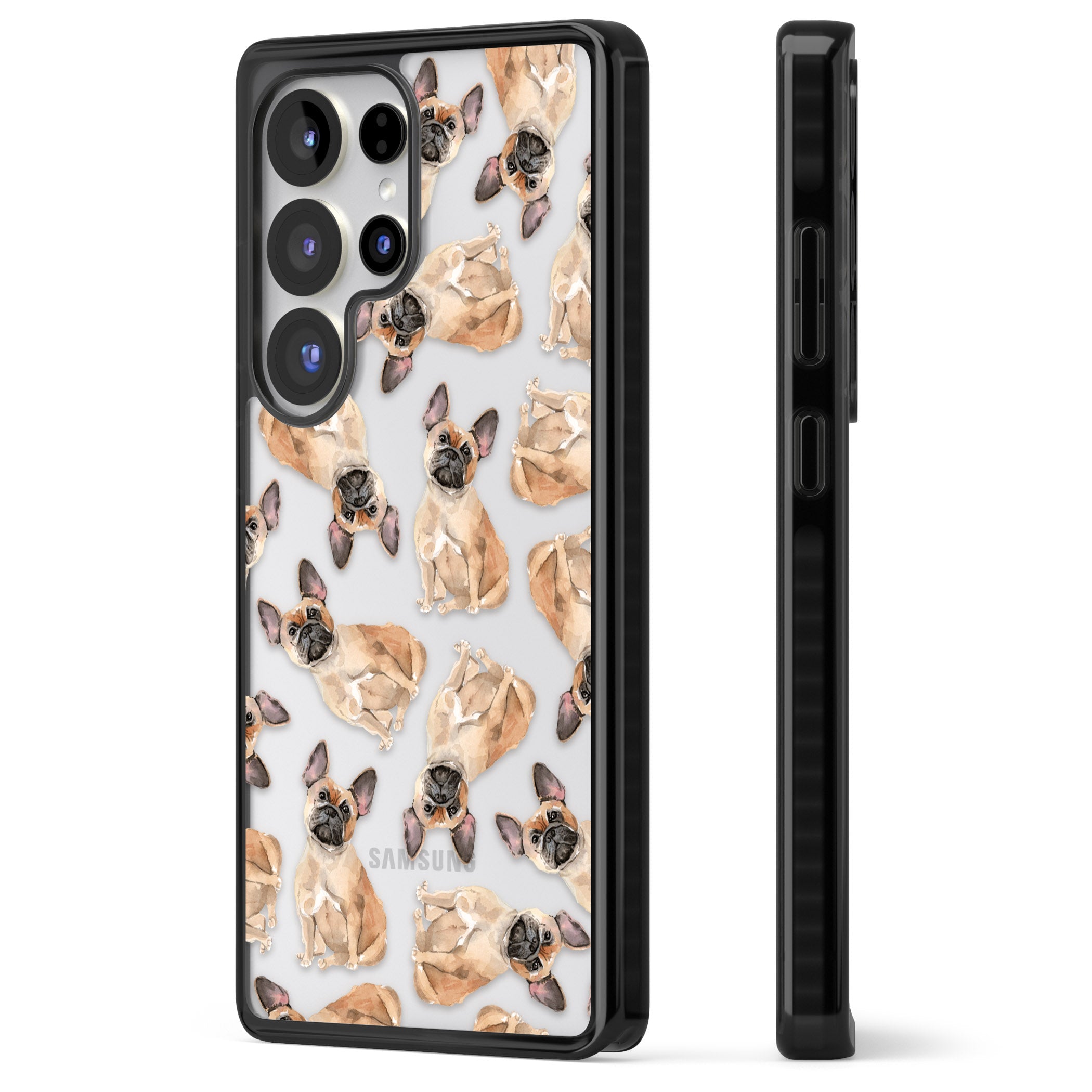 French Bulldog Watercolour Pattern