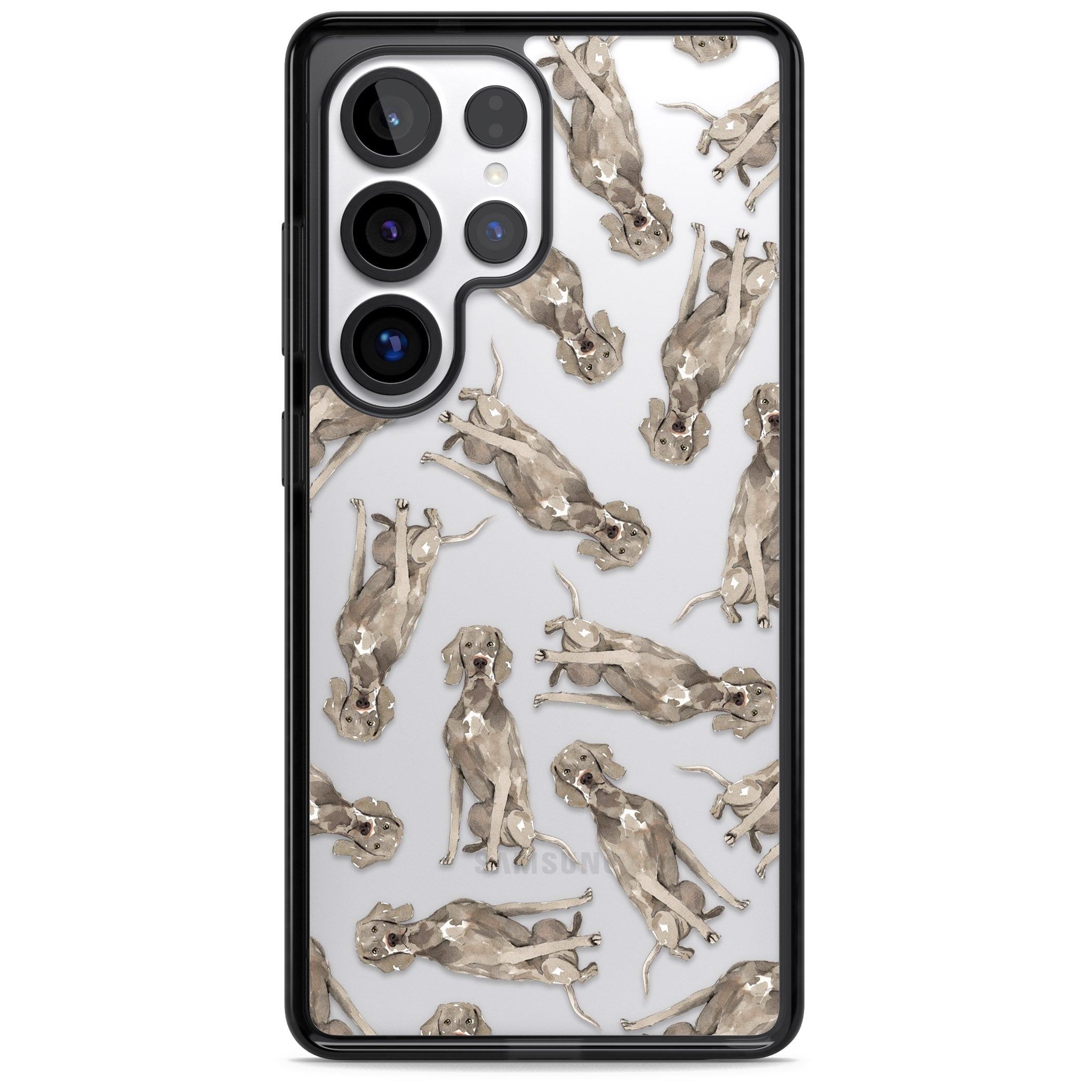 Weimaraner Watercolor Dog