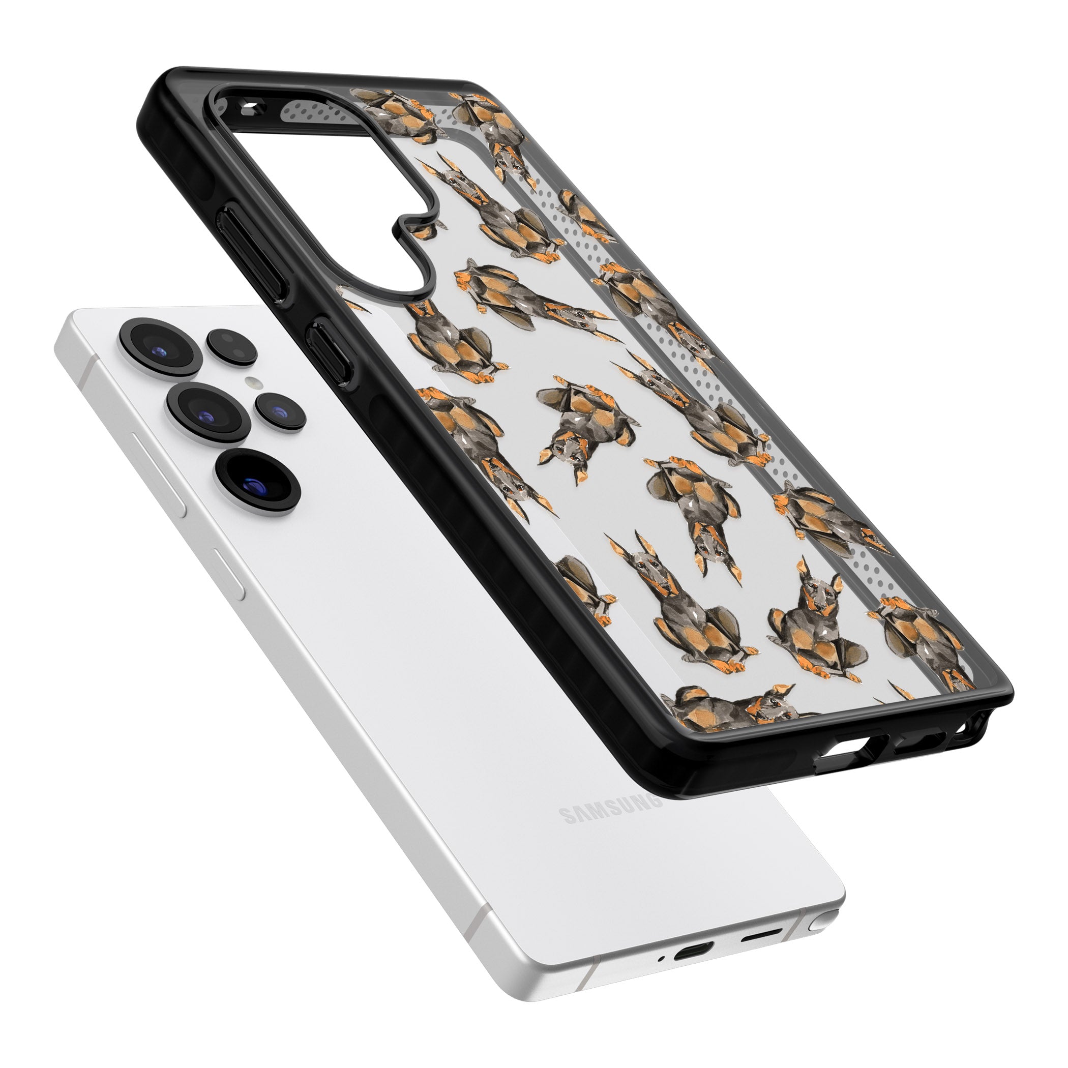 Doberman Watercolor Dog