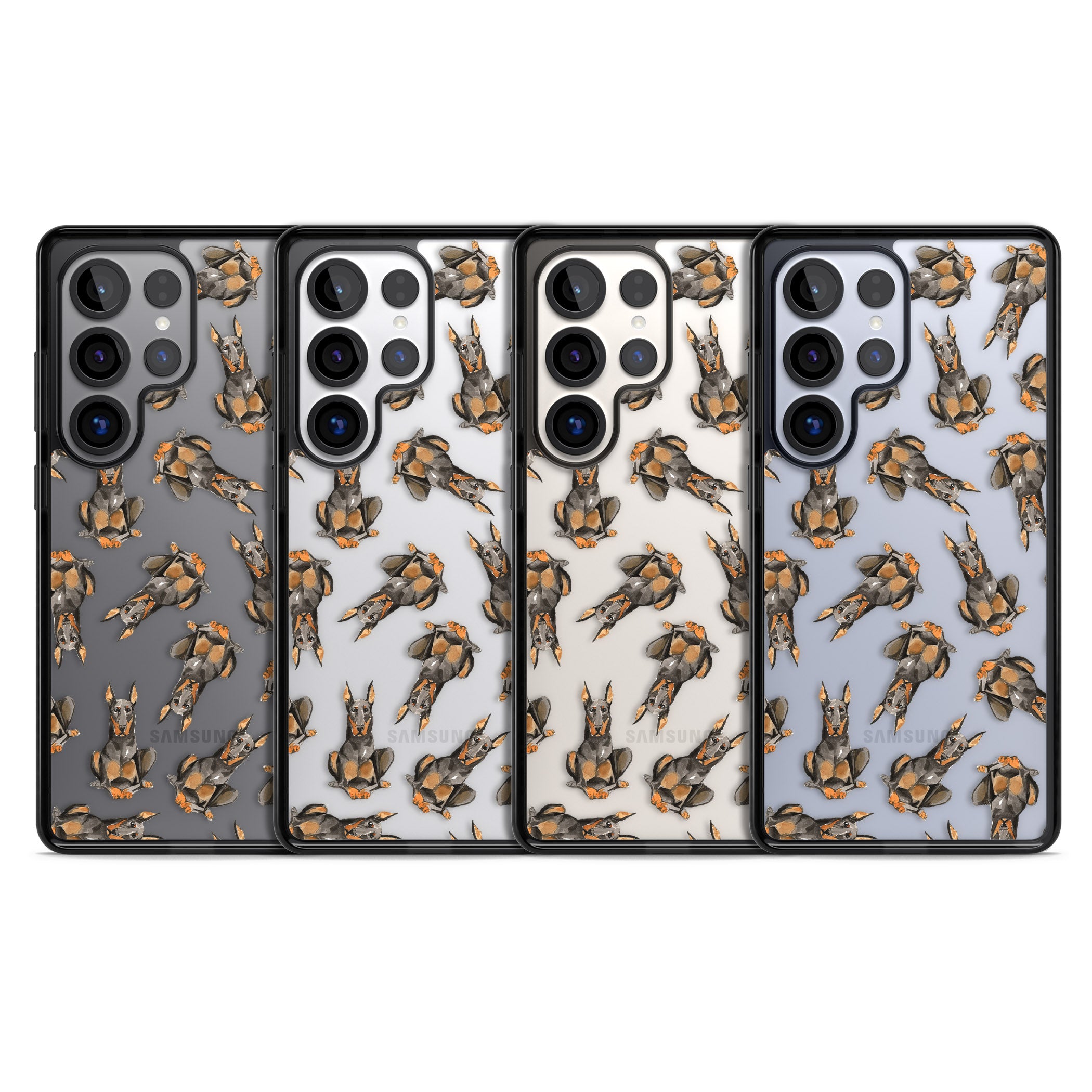 Doberman Watercolor Dog