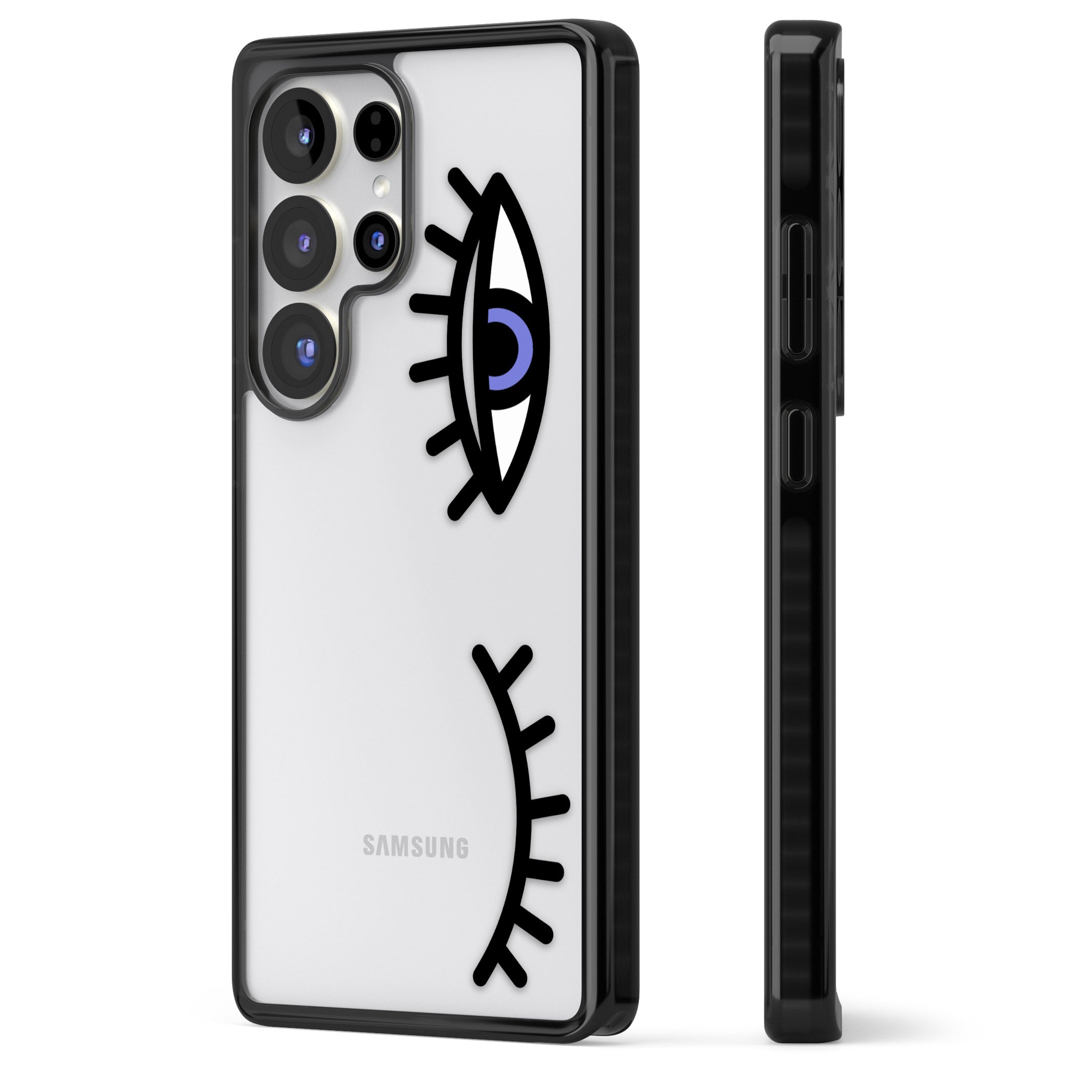 Winking Eyes Transparent Pattern