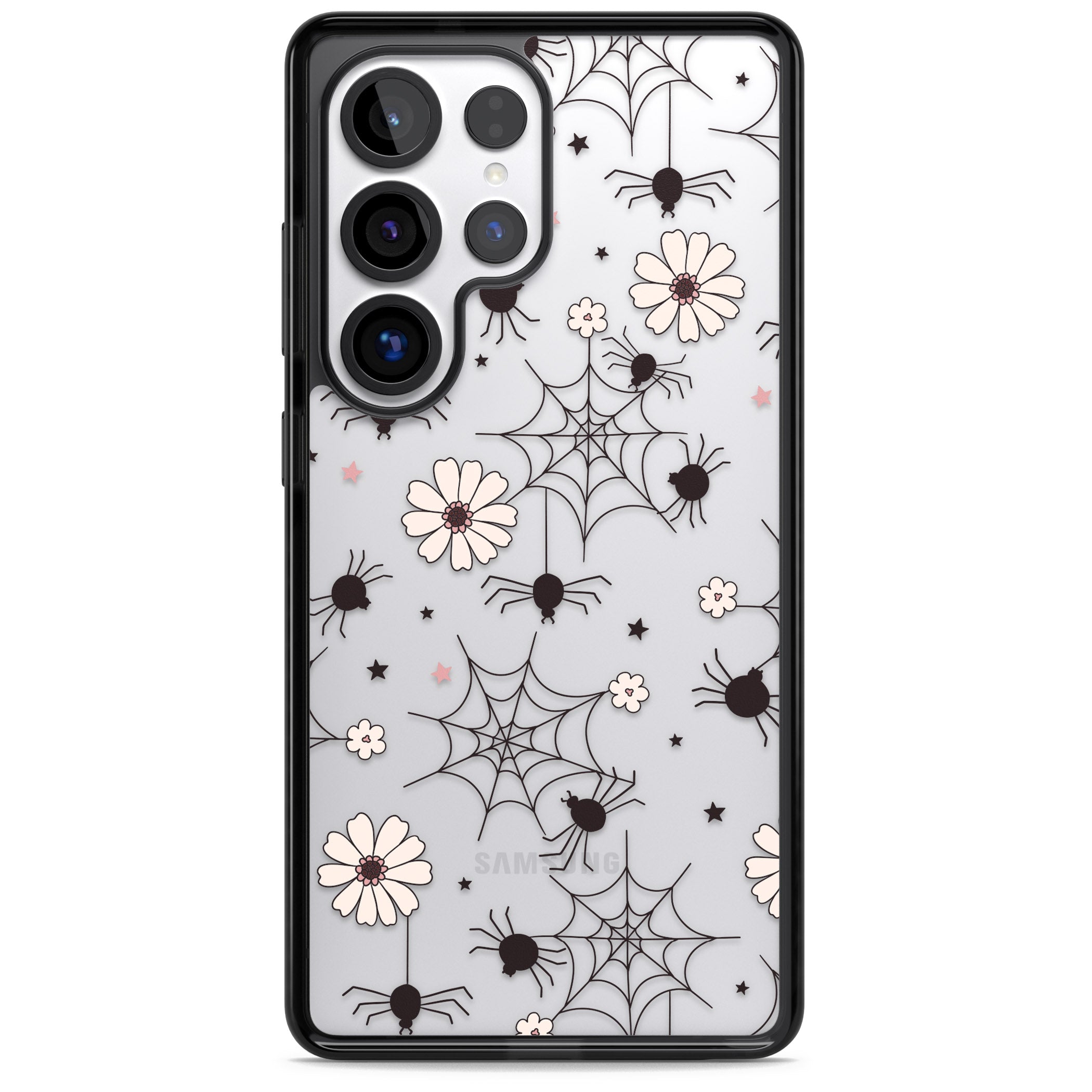 Spiders And Flowers Pattern