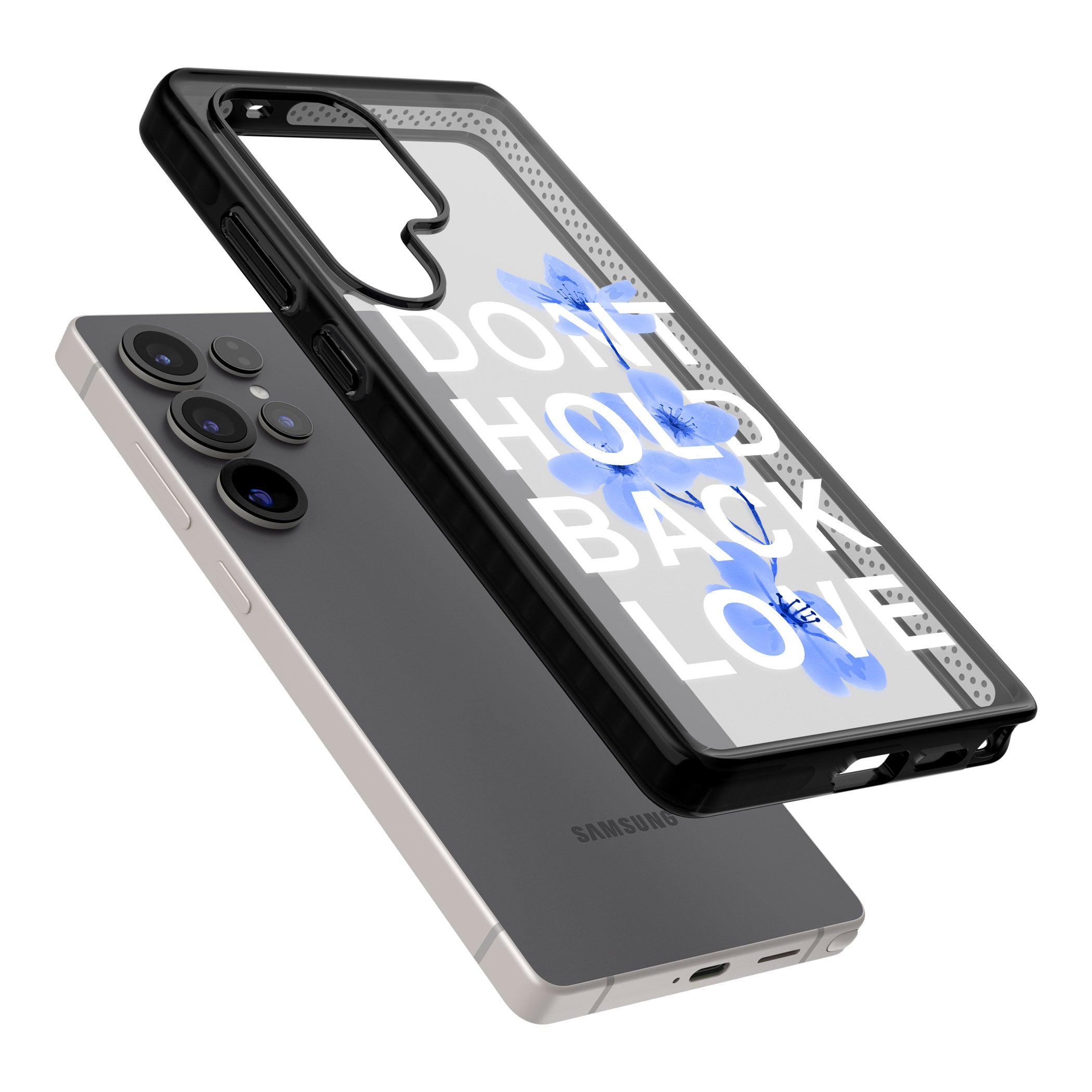 Don'T Hold Back Love Blue & White