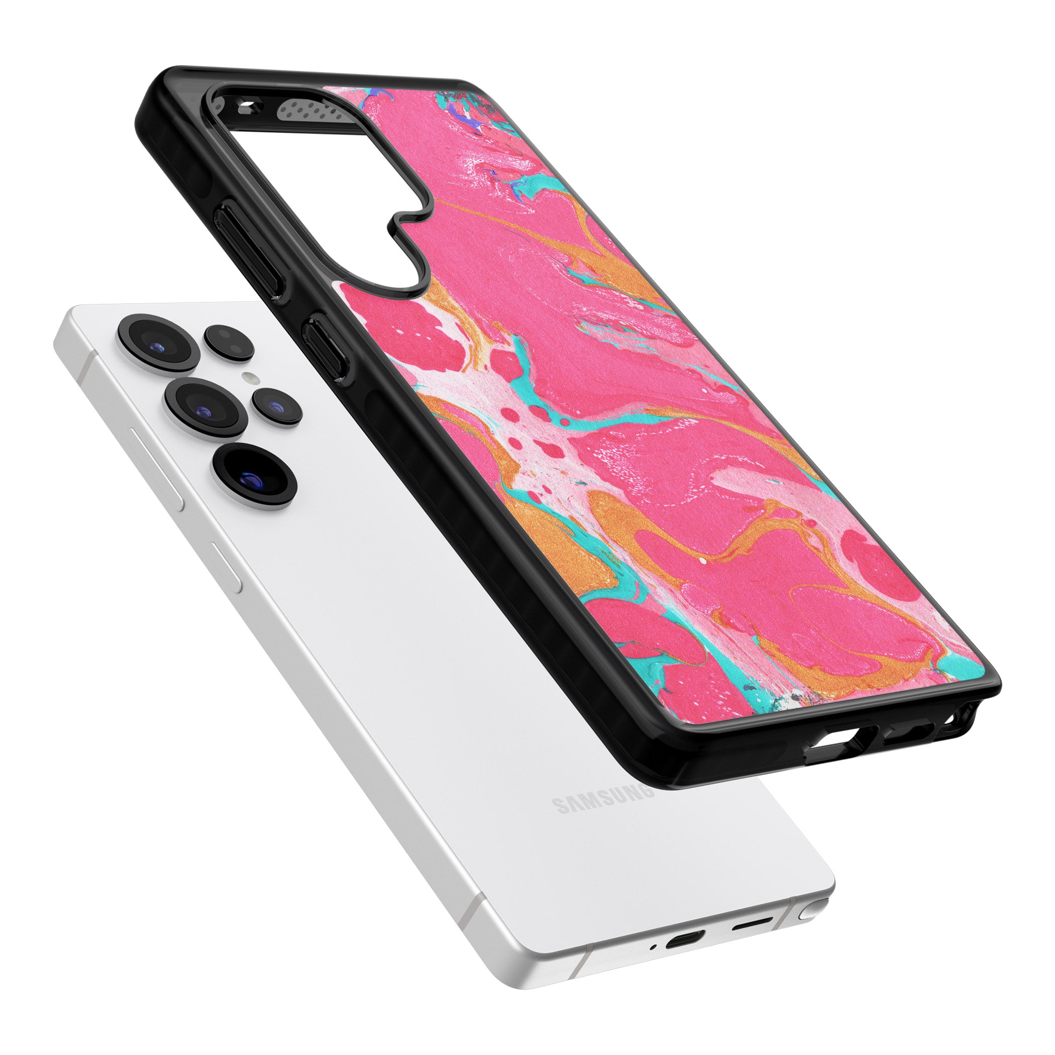 Vibrant Marbled Paper