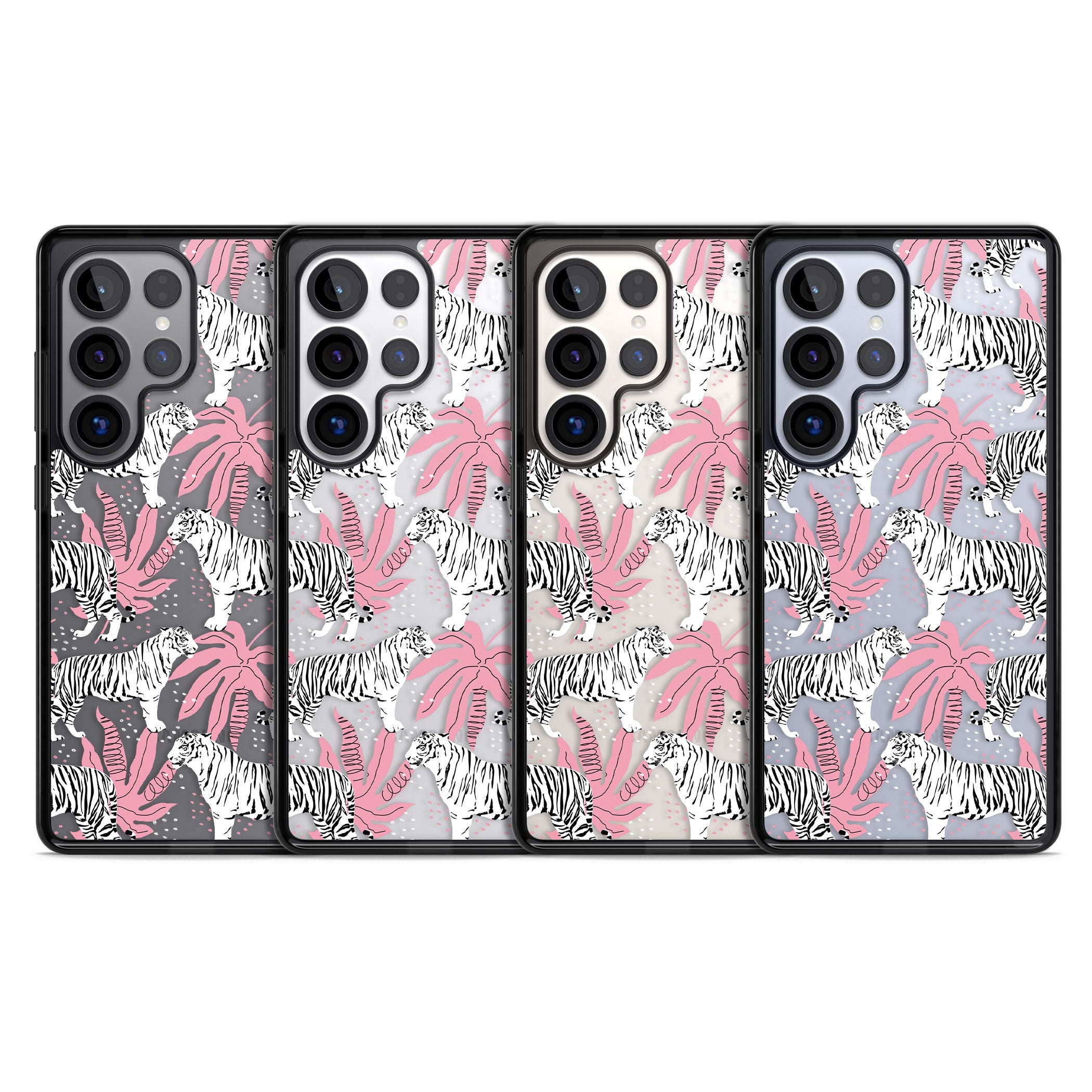 Pink & White Tropical Tigers