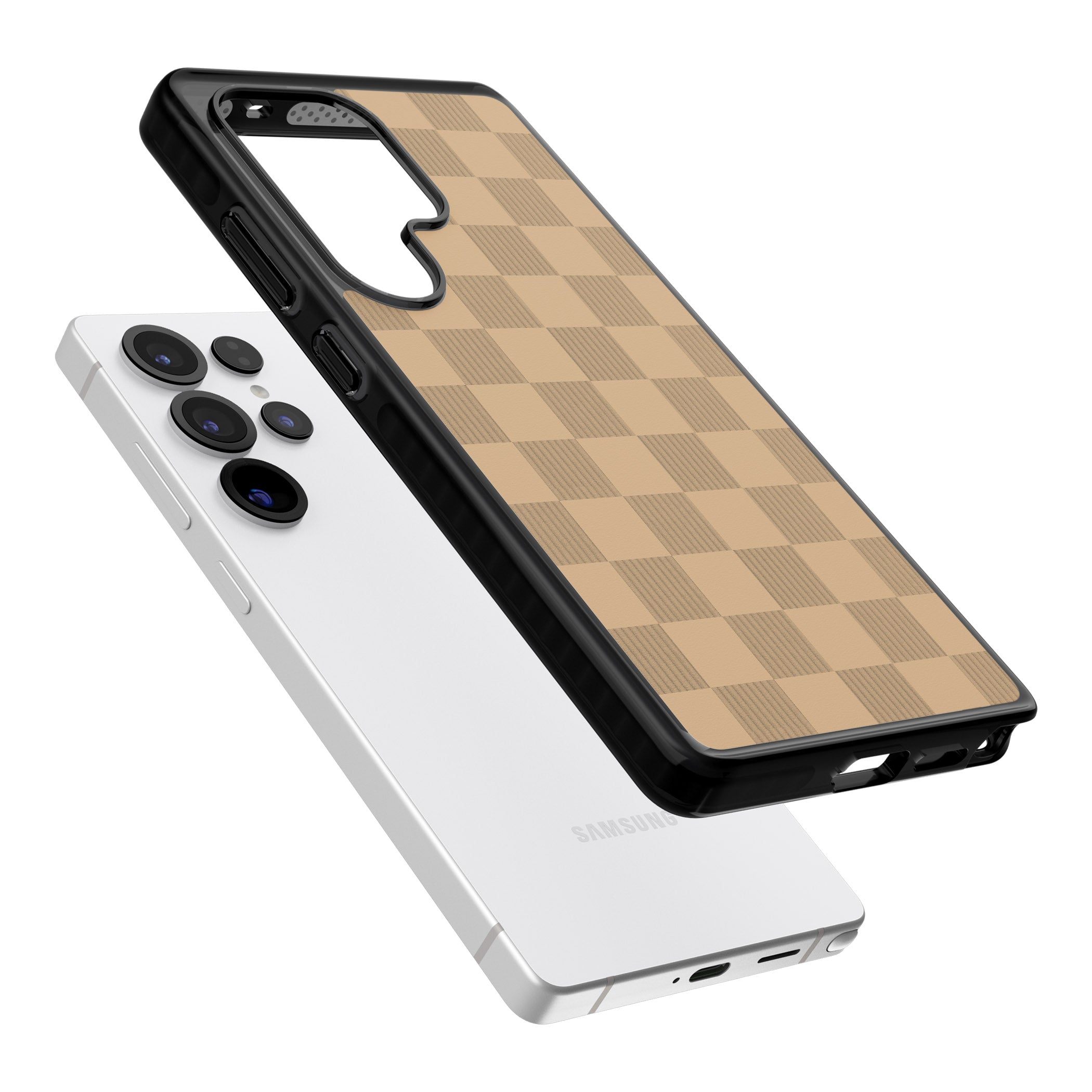 Beige Checkered