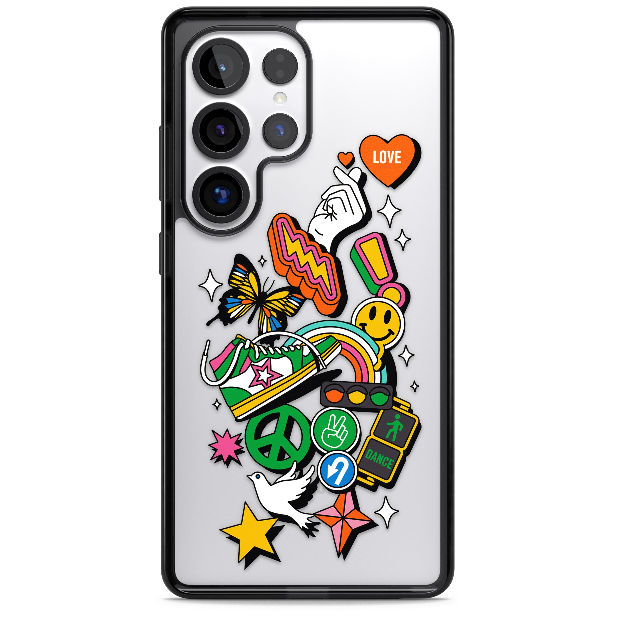 Nostalgic Sticker Collage