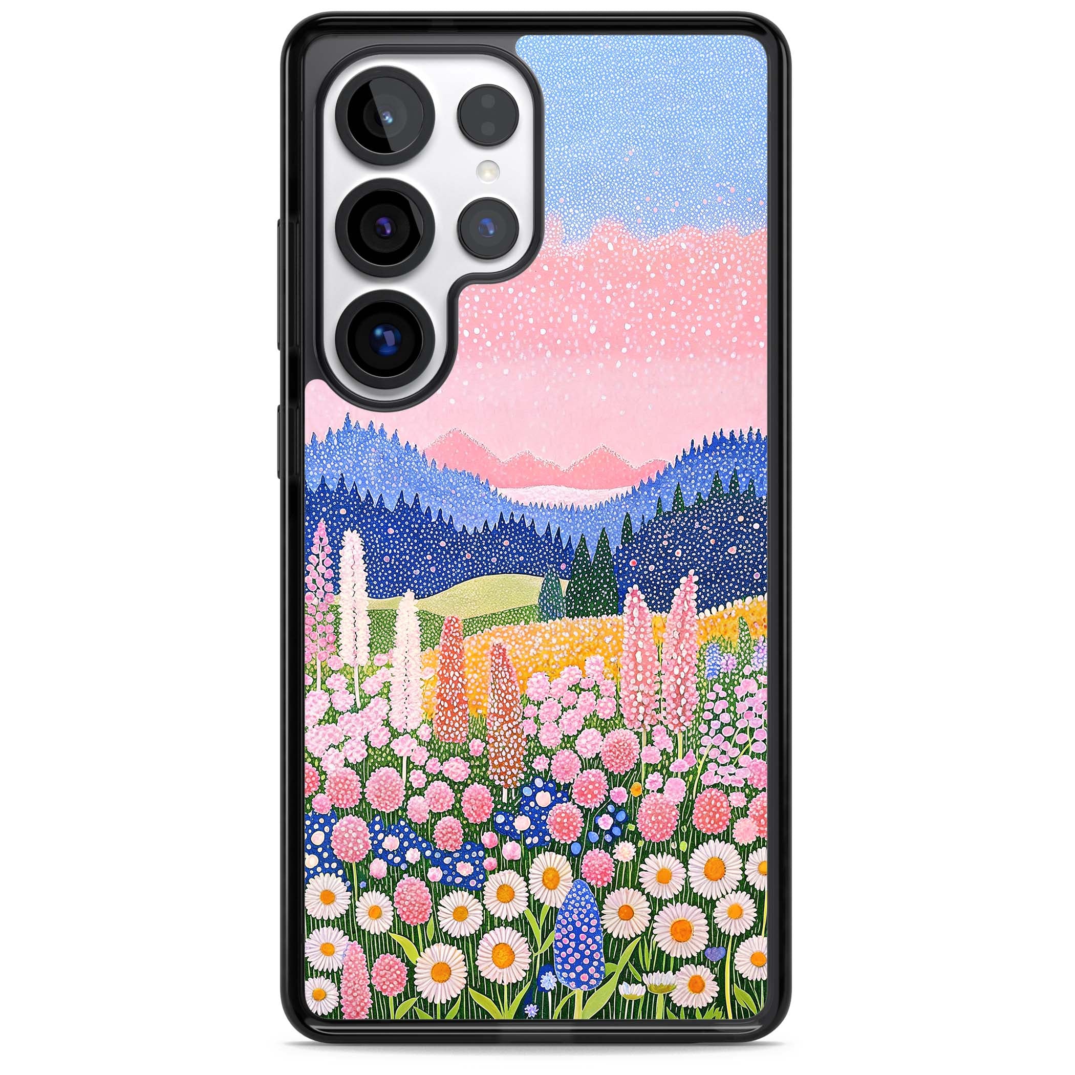 Valley Horizon cottagecore iPhone case | Black Impact case for Samsung Galaxy S25 Ultra