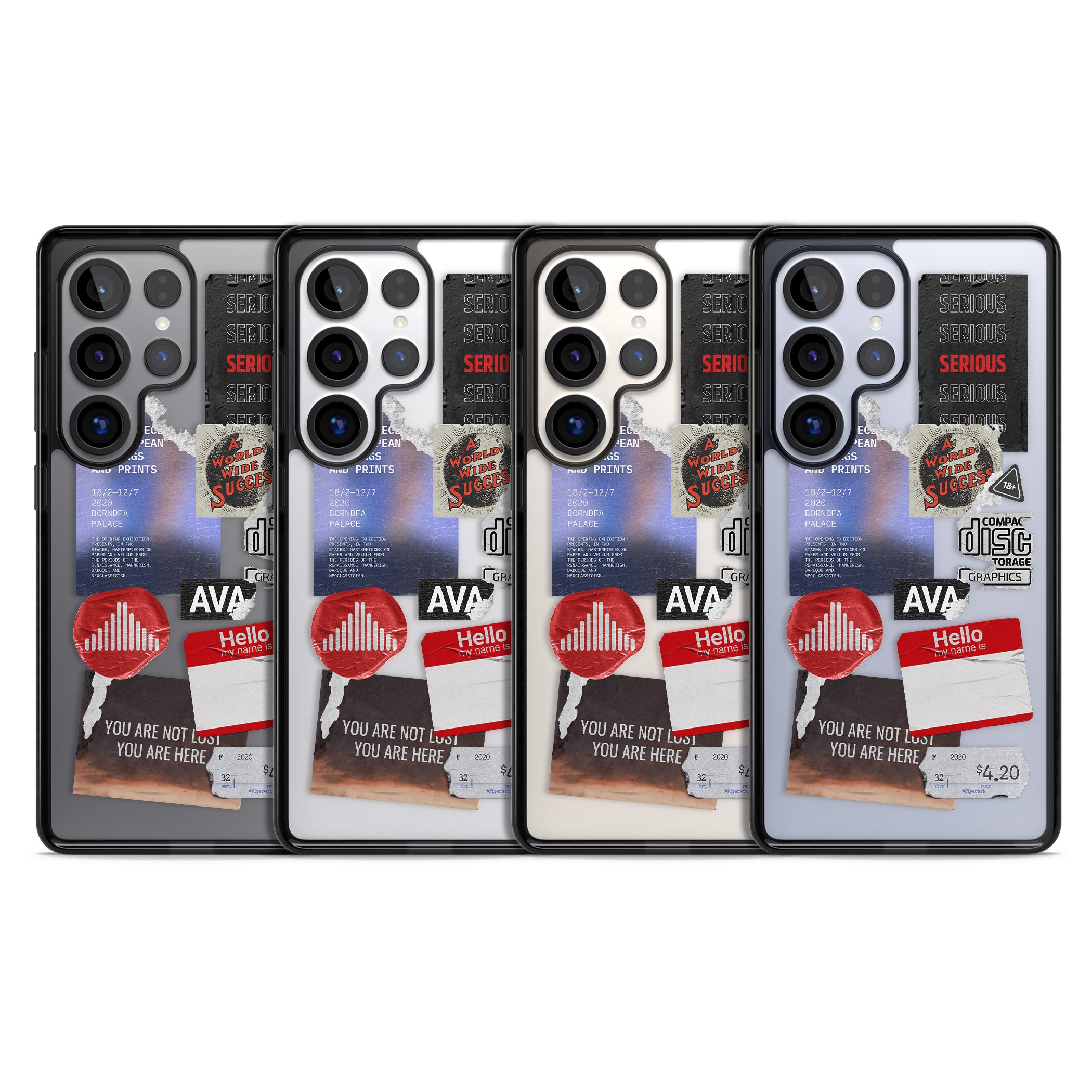 Red & Black Sticker Mix