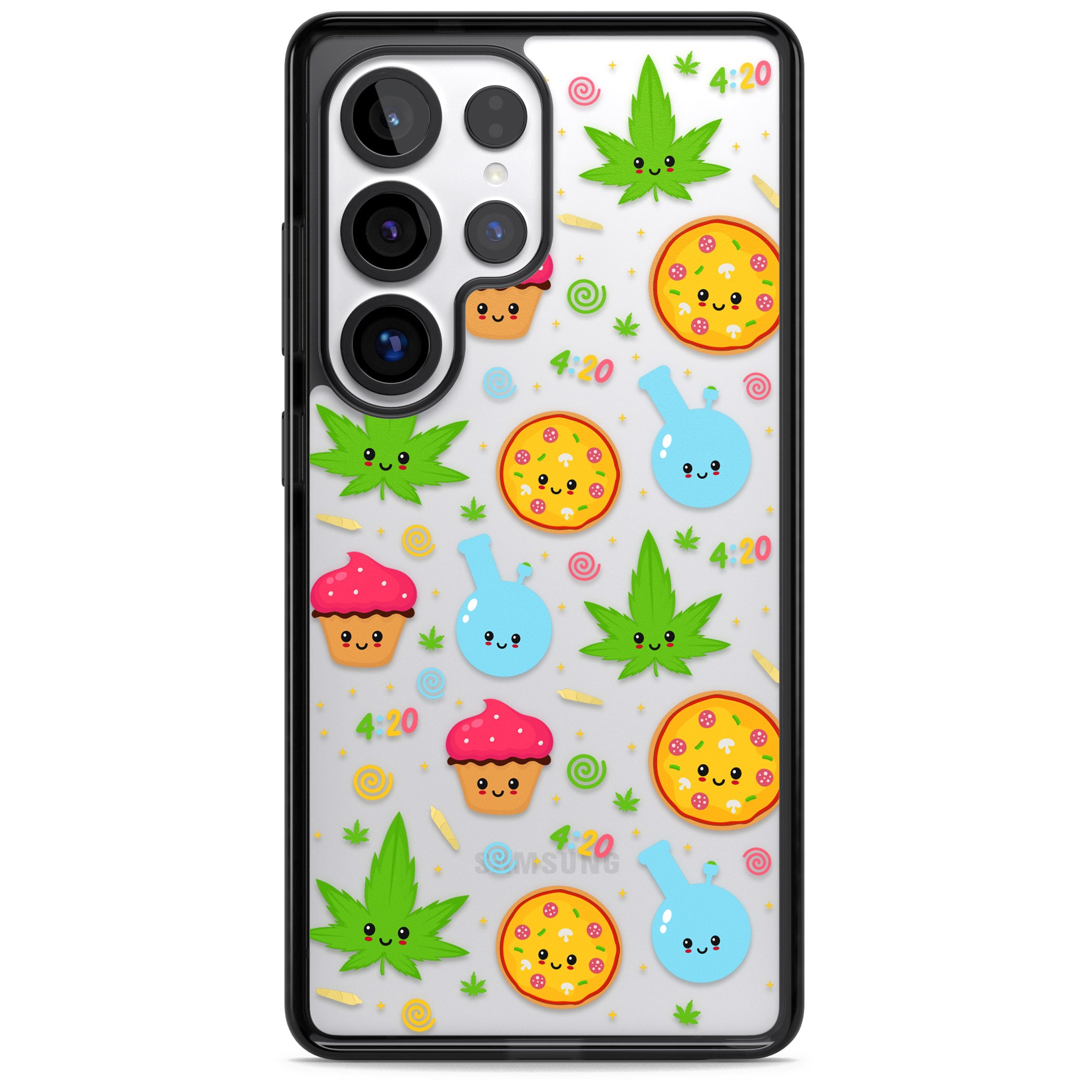 Kawaii Weed Pattern