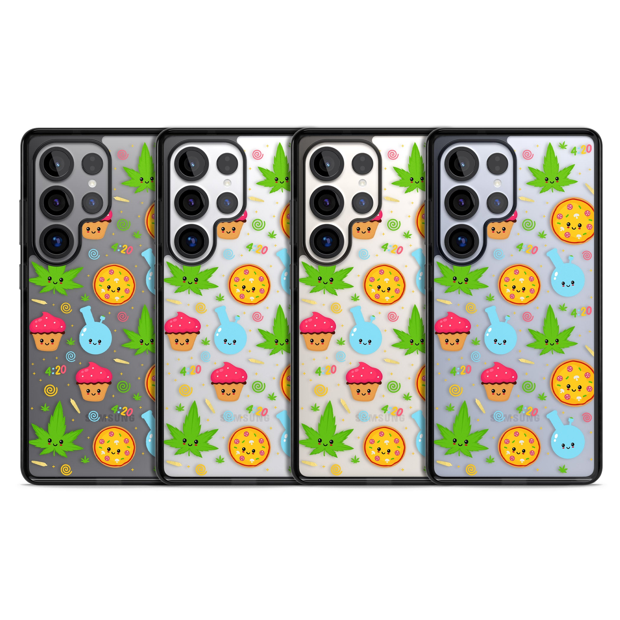 Kawaii Weed Pattern
