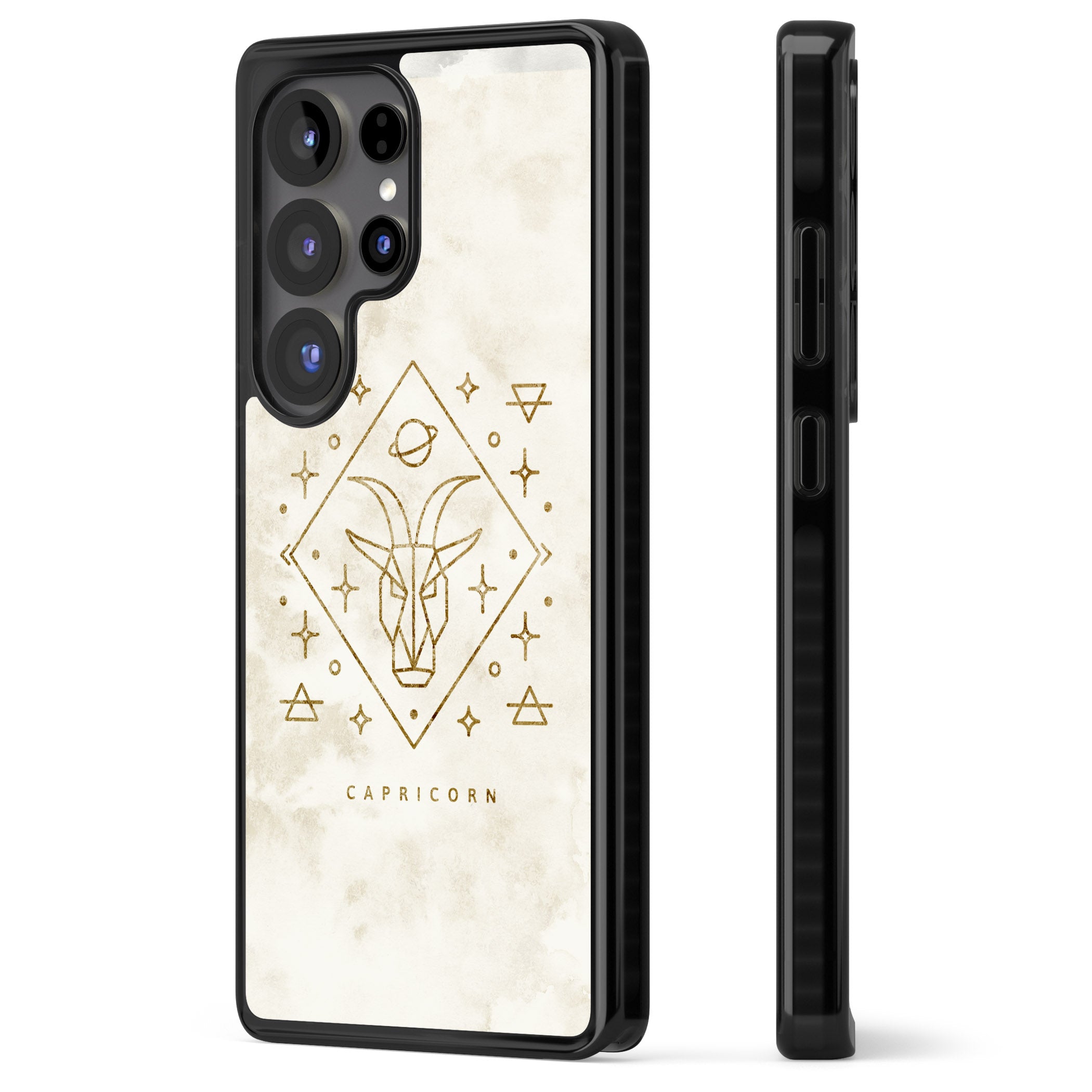 Capricorn Gold Zodiac Design