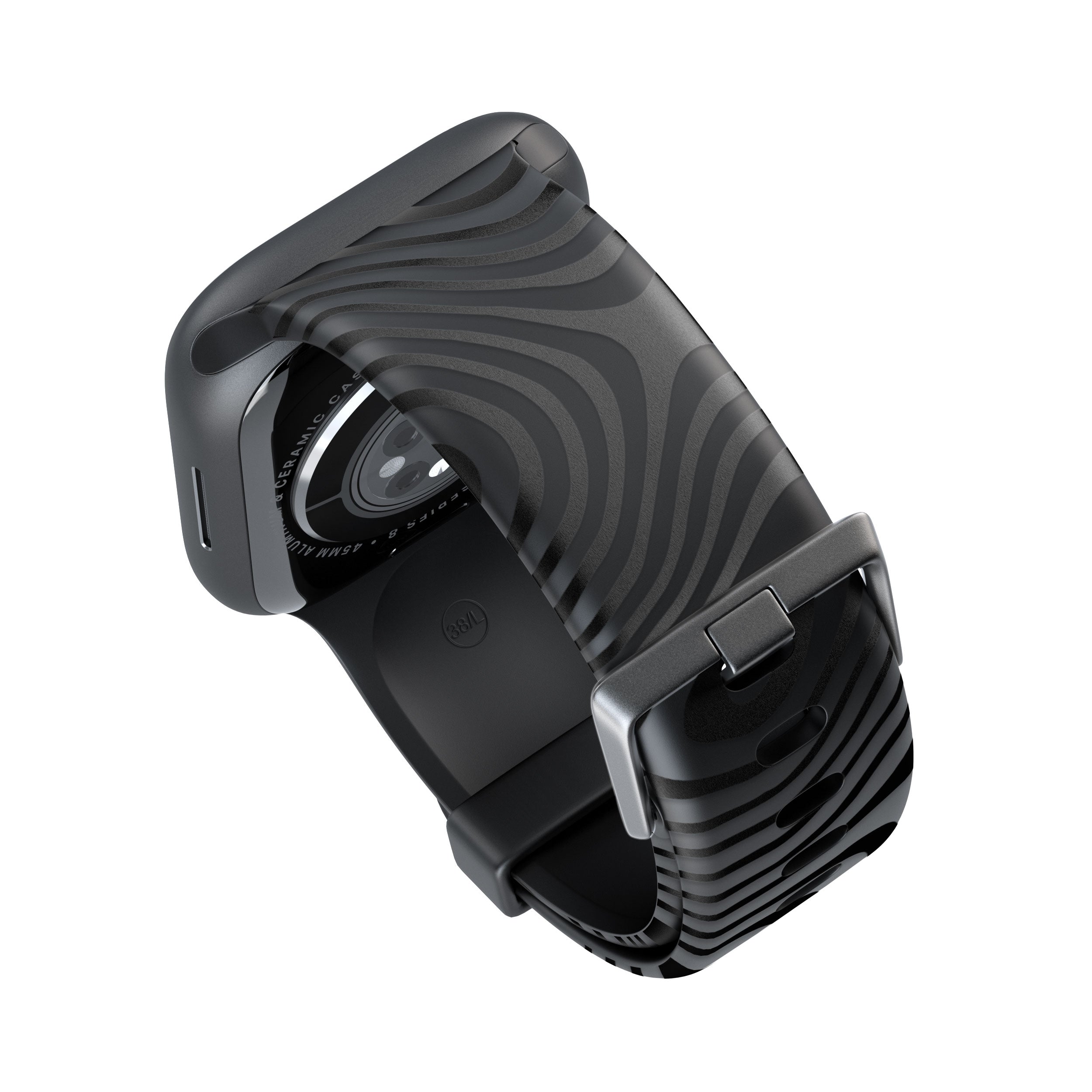 DARK TOPOGRAPHIC MAP Apple Watch Strap - 38mm / 40mm / 41mm