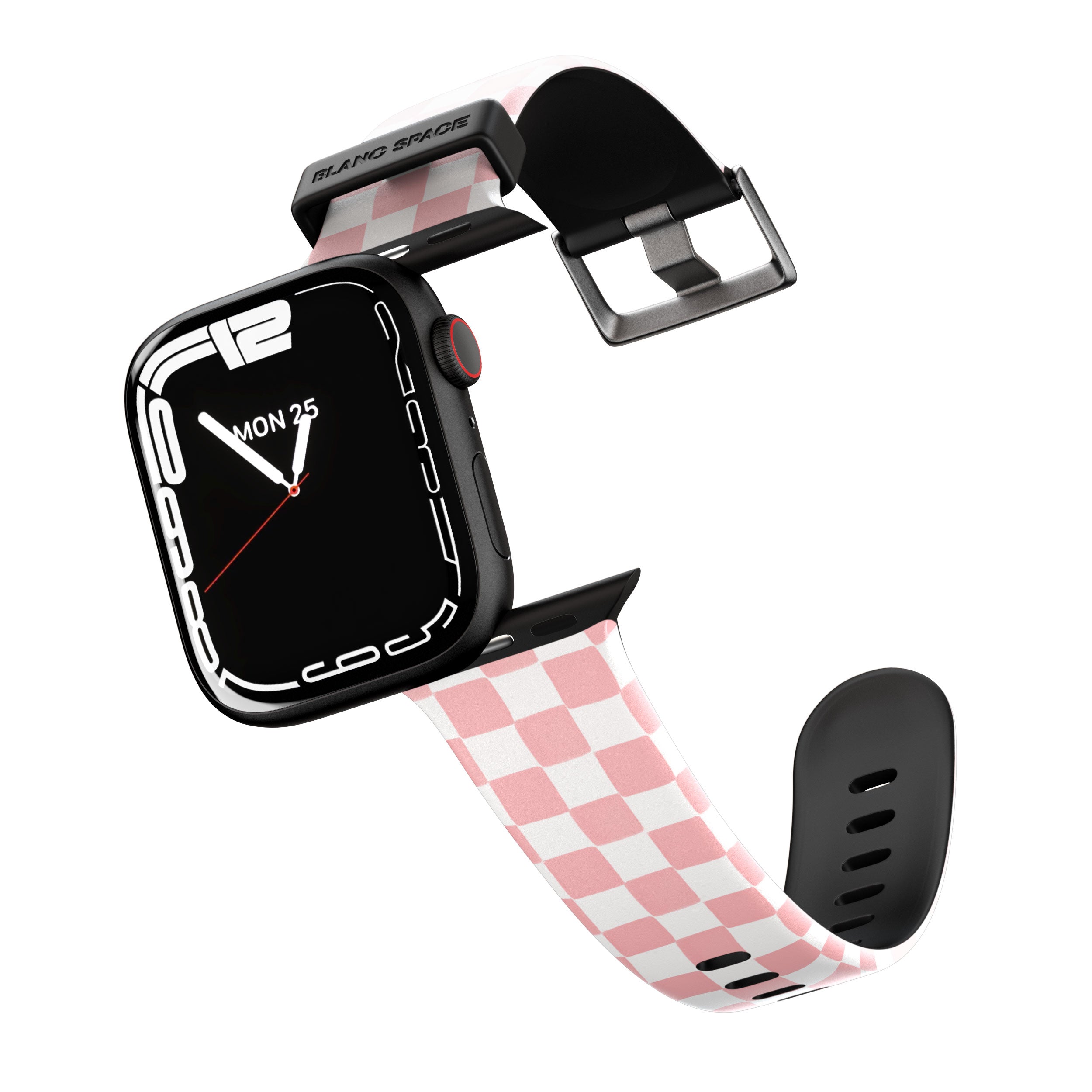 Pink & White Checked Apple Watch Strap - 38mm / 40mm / 41mm
