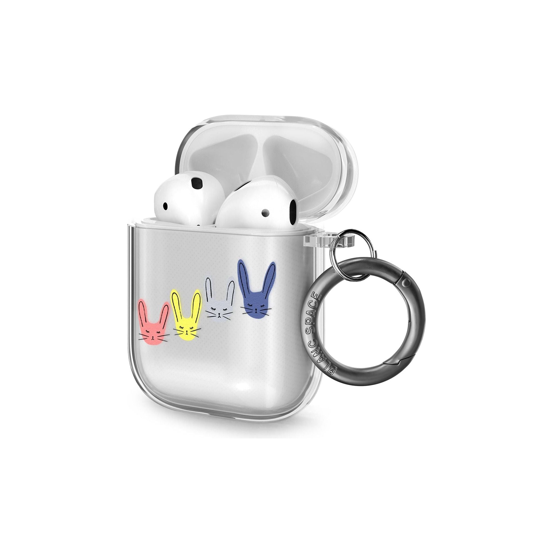 Pastel Bunny Faces AirPods Case (2nd Generation)