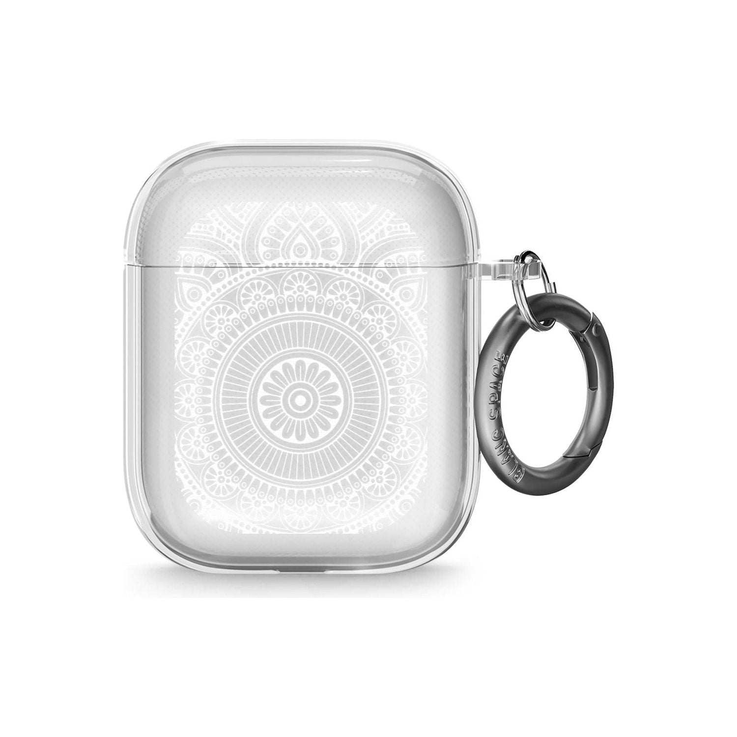 White Henna Flower Wheel AirPods Case (2nd Generation)