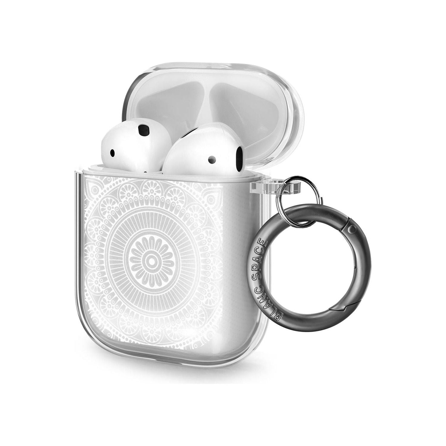 White Henna Flower Wheel AirPods Case (2nd Generation)