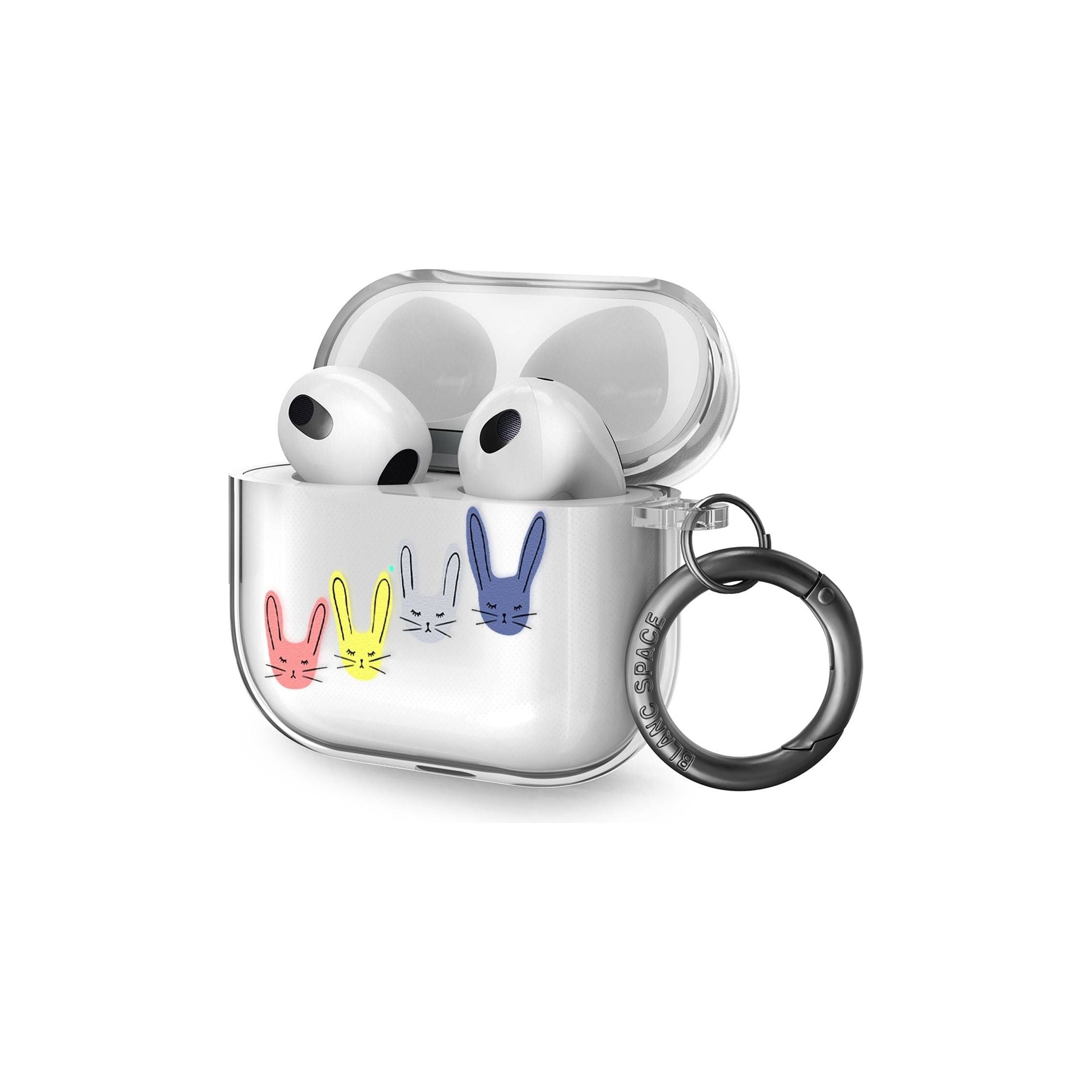 Pastel Bunny Faces AirPods Case (3rd Generation)