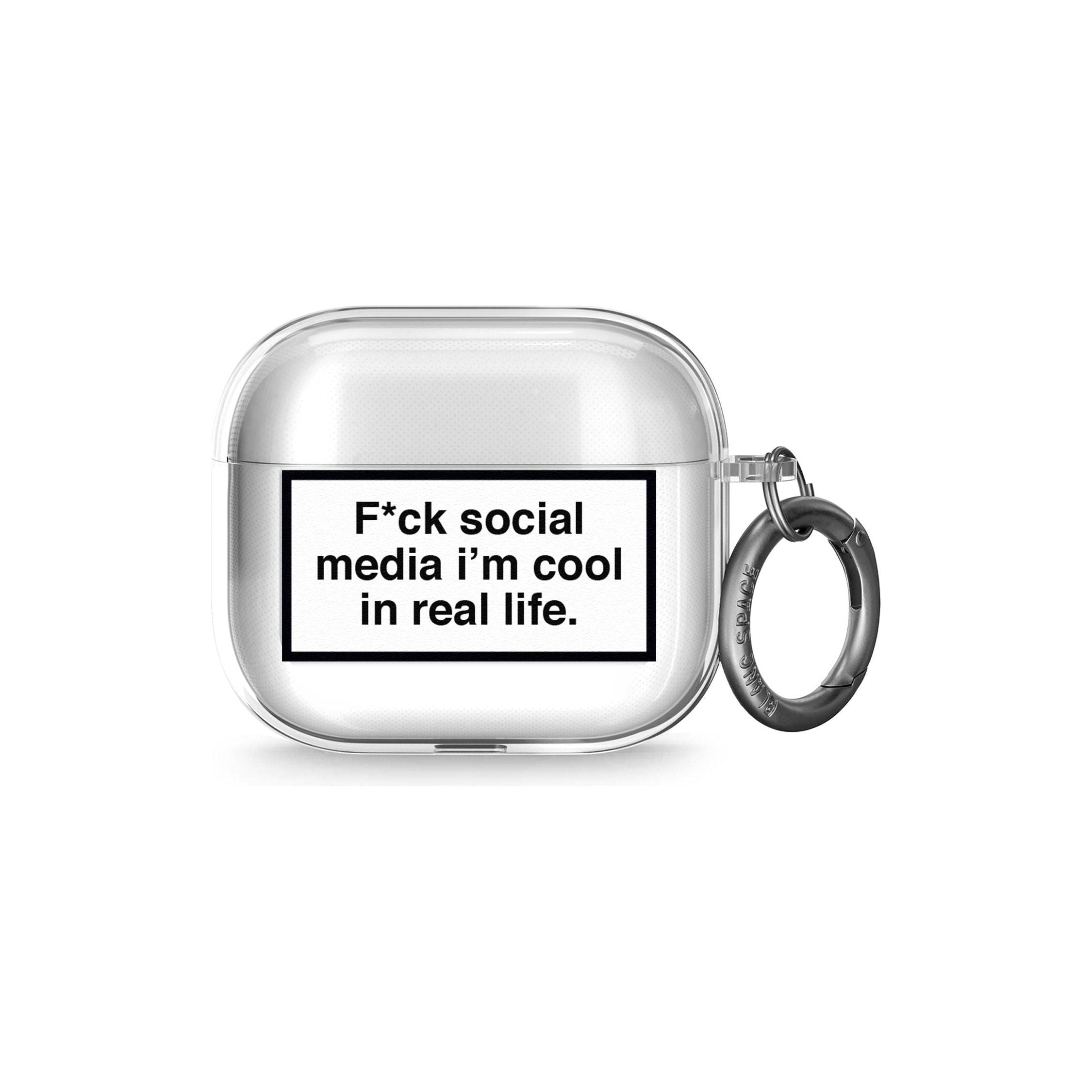 F*ck Social Media Airpod Case (3rd Generation)