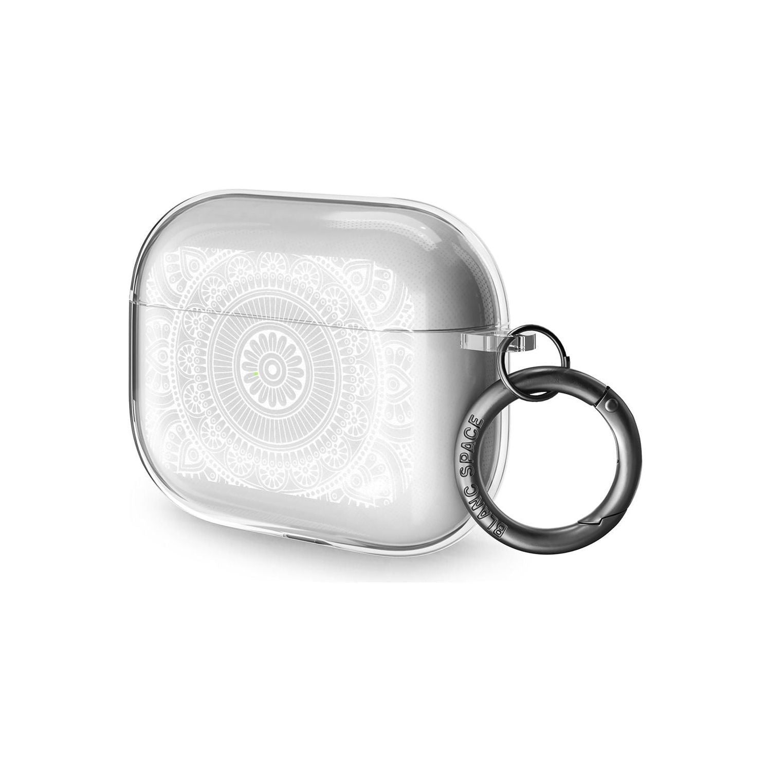 White Henna Flower Wheel AirPods Pro Case
