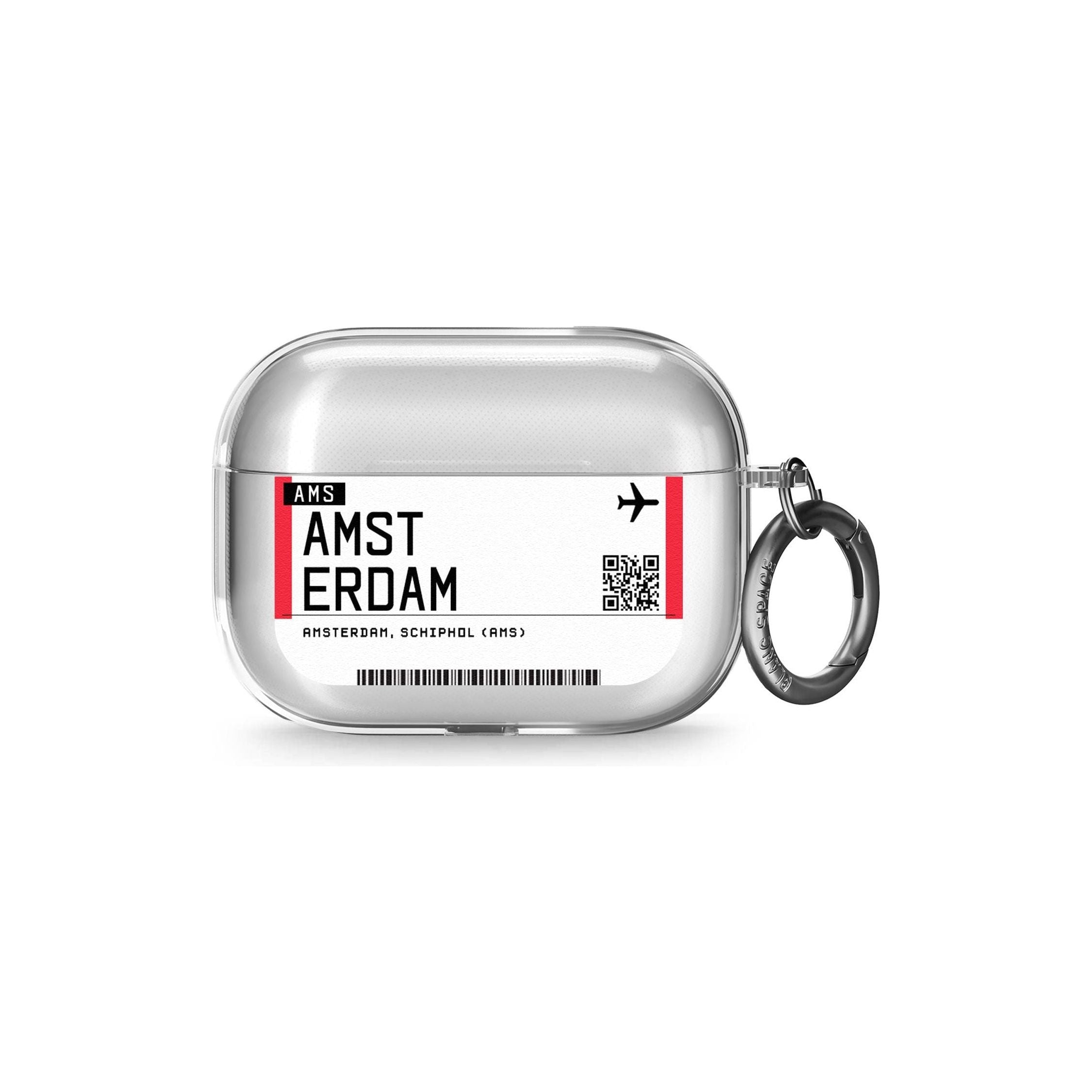 Amsterdam Boarding Pass AirPods Pro Case