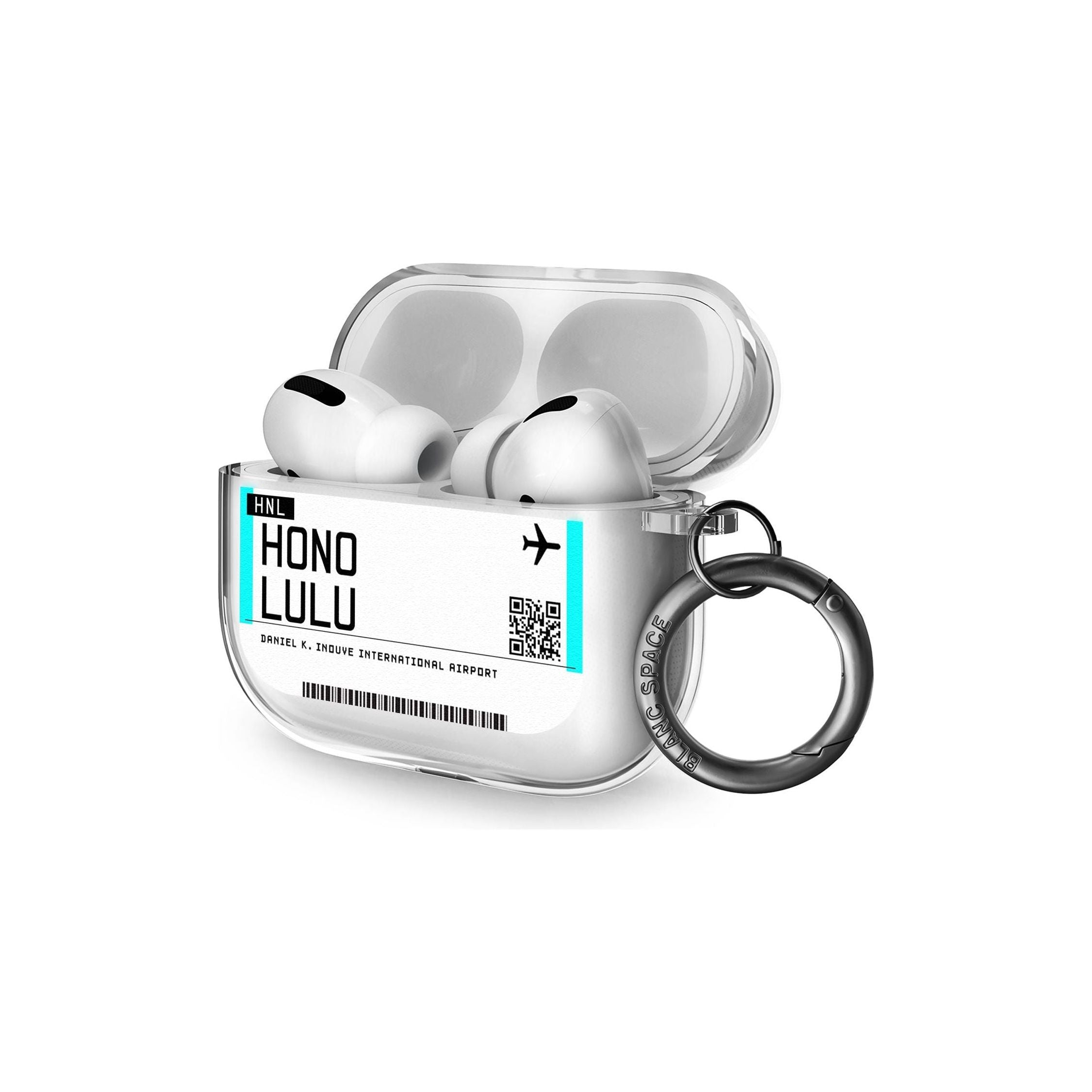 Honolulu Boarding Pass AirPods Pro Case