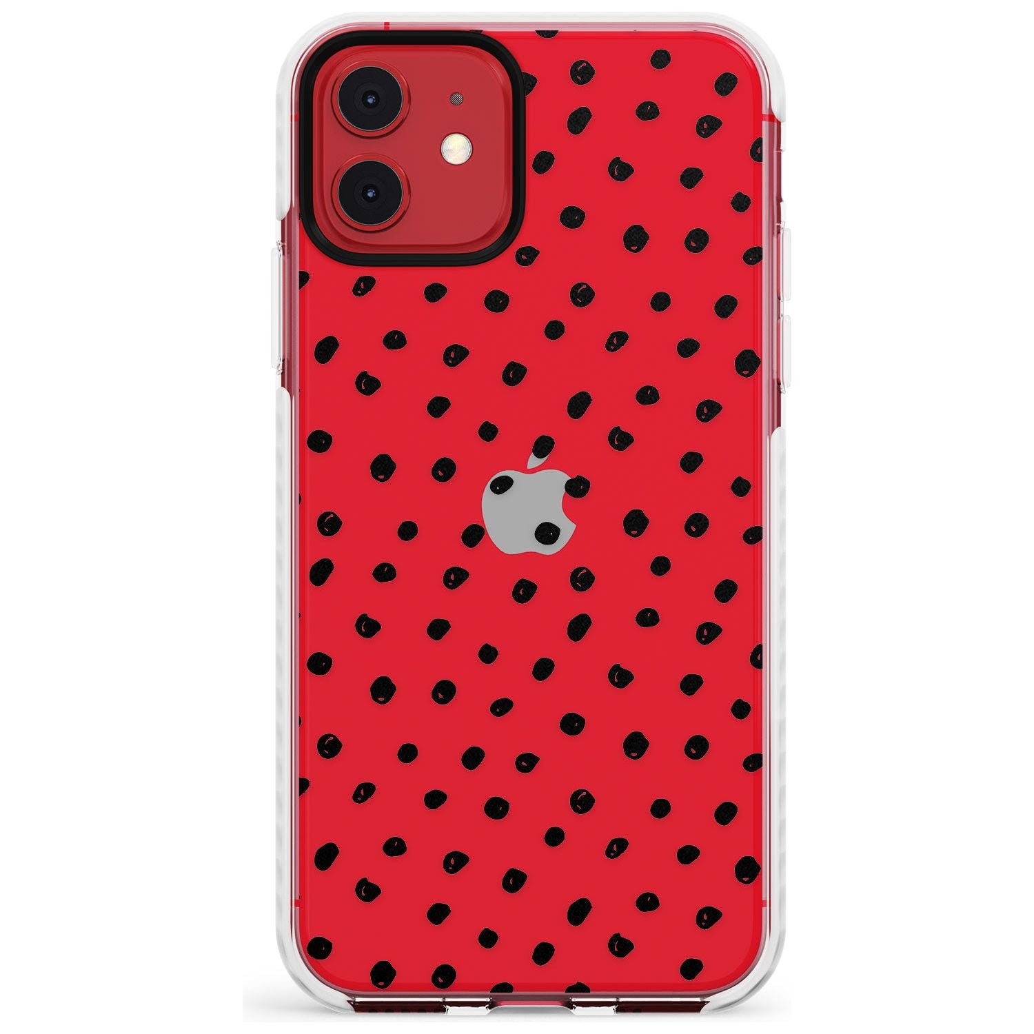 Messy Black Dot Pattern Slim TPU Phone Case for iPhone 11